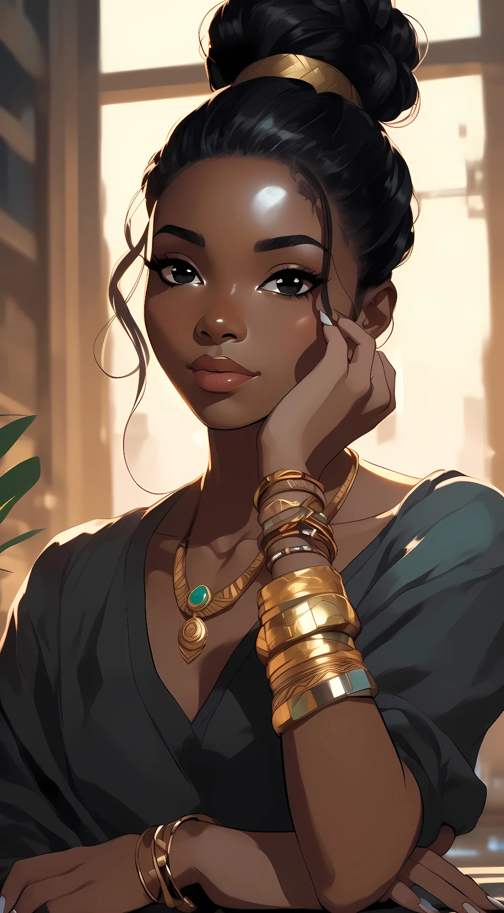 ai character: Jackie Harper  background