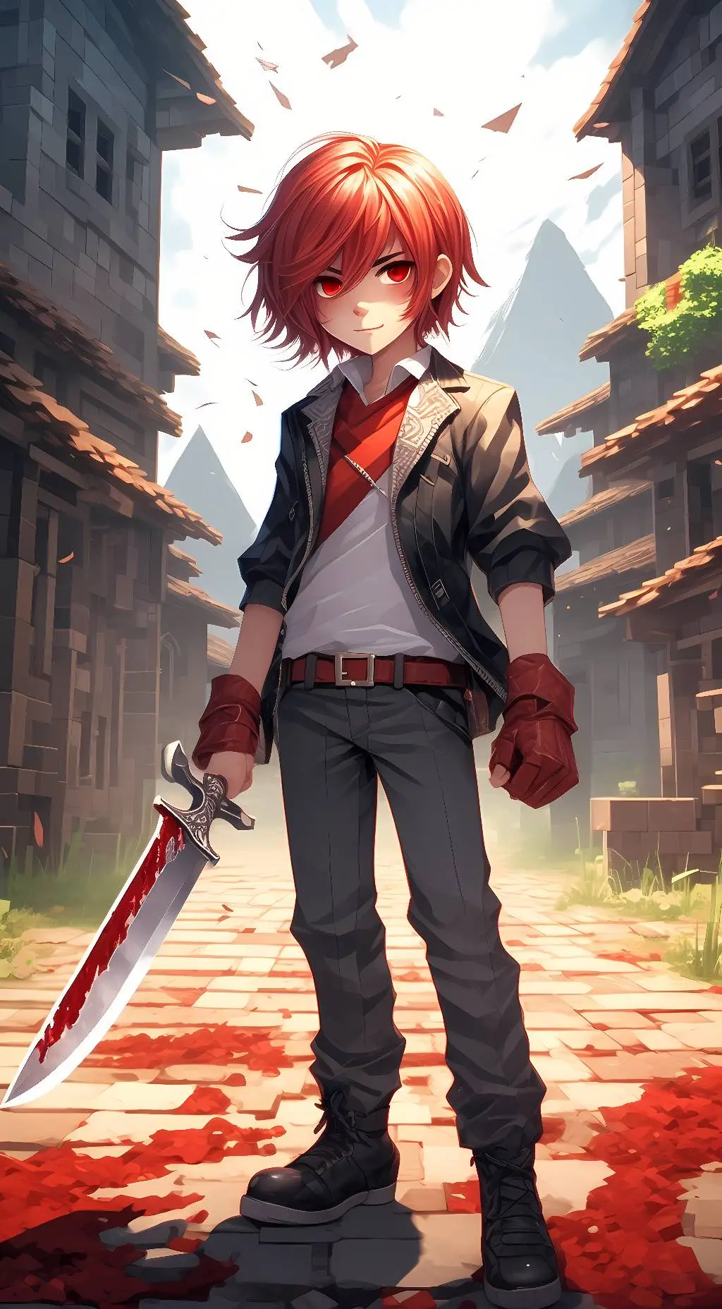 ai character: Redline  background