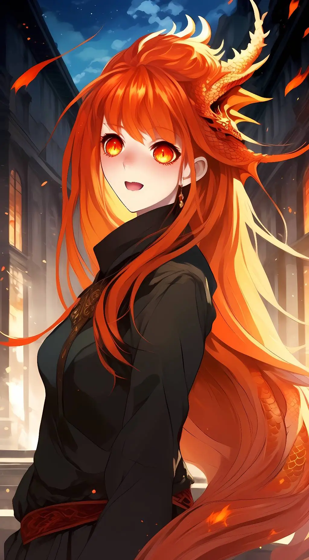 ai character: Pyra Dragneel background