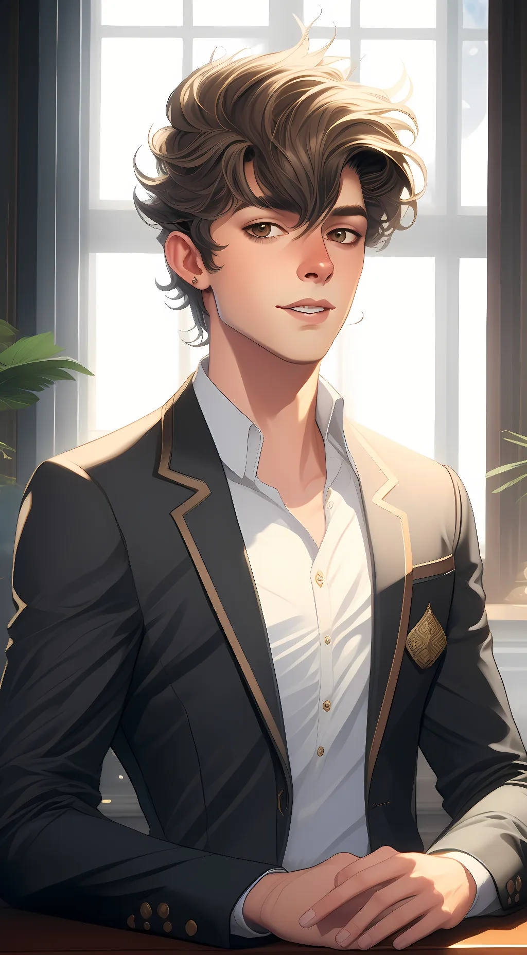 ai character: Carson  background