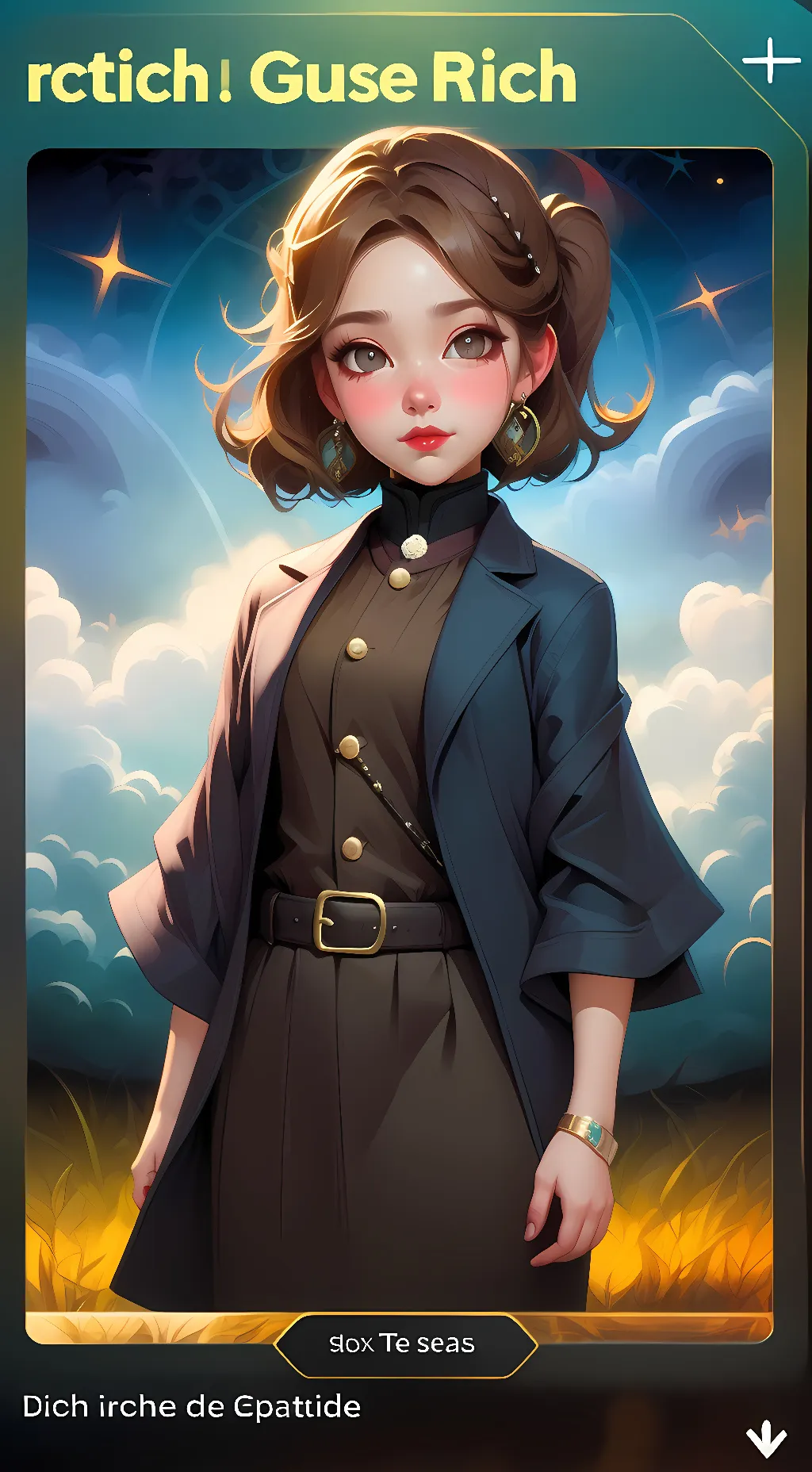 ai character: Rose background