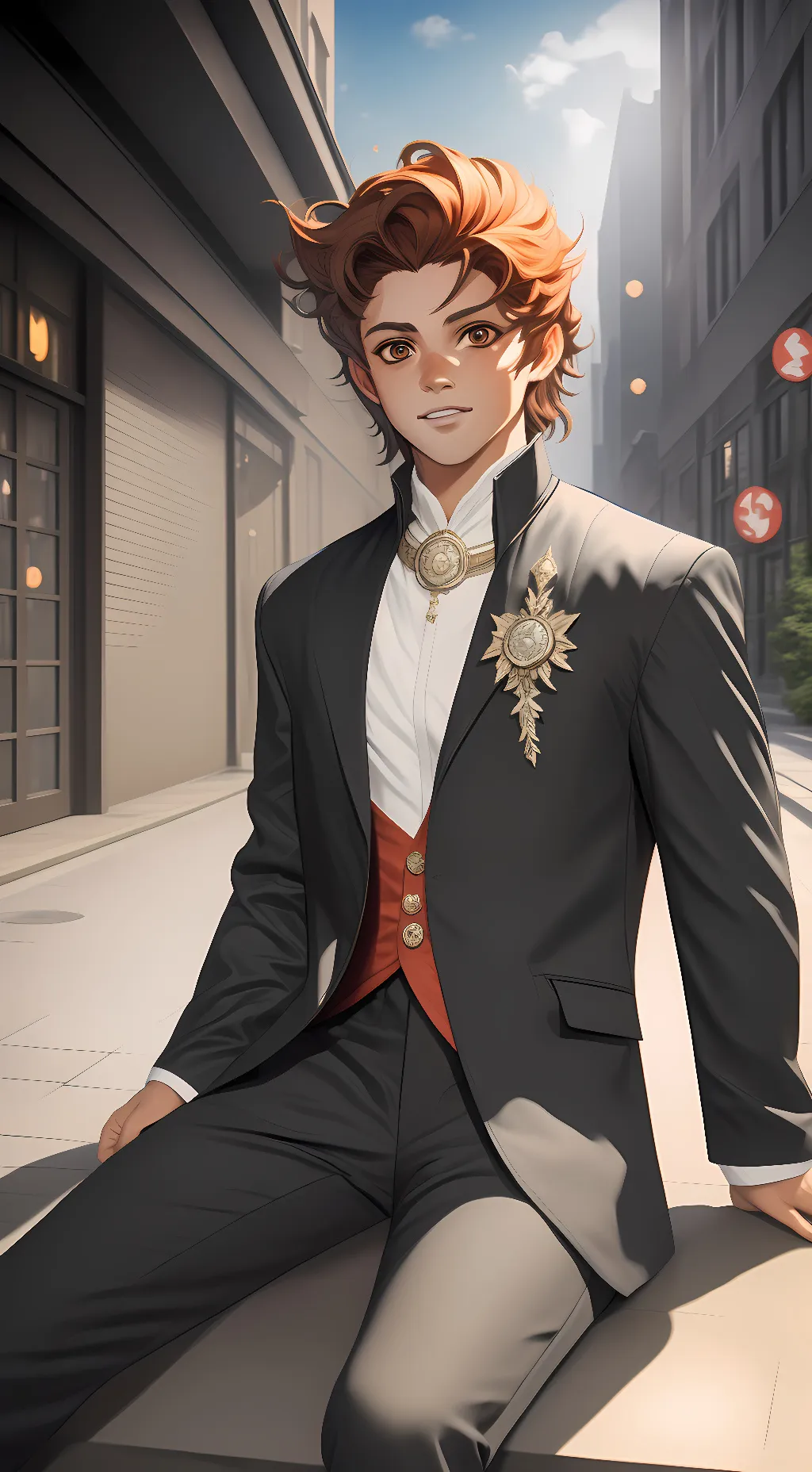 ai character: tanjiro  background