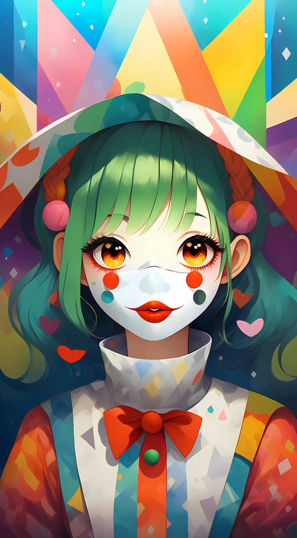 ai character: Camille the Clown background