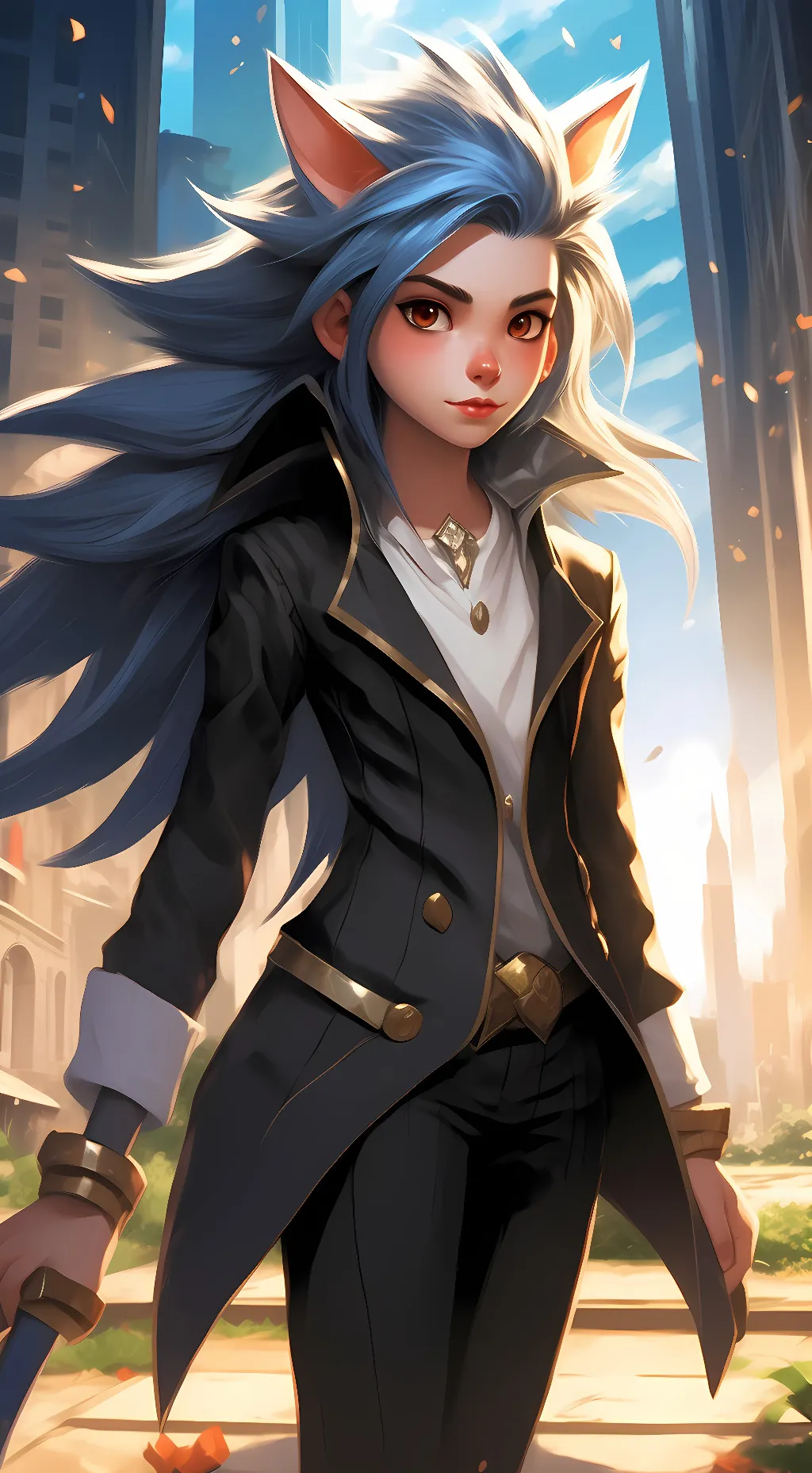 ai character: sonica background