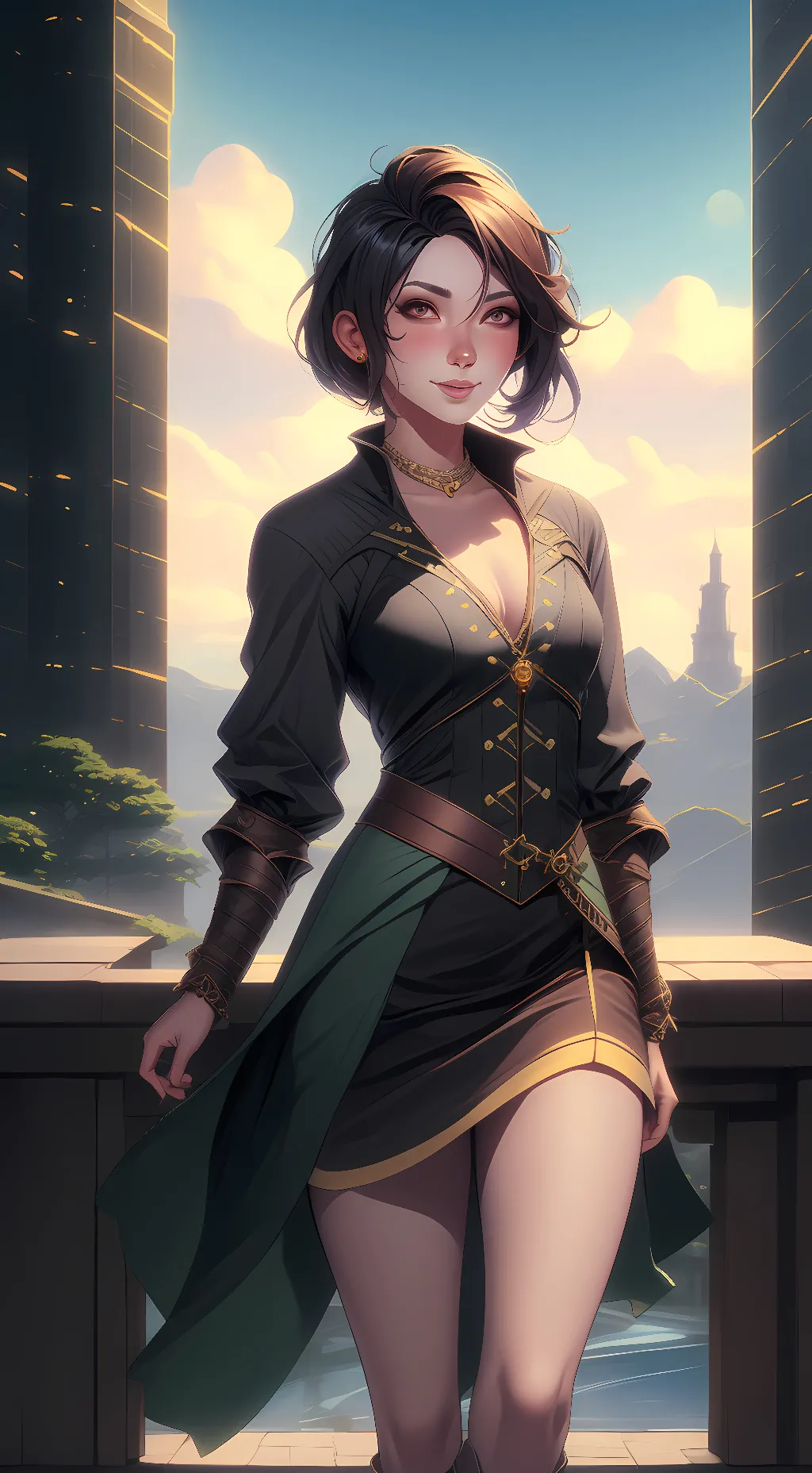 ai character: Angel  background