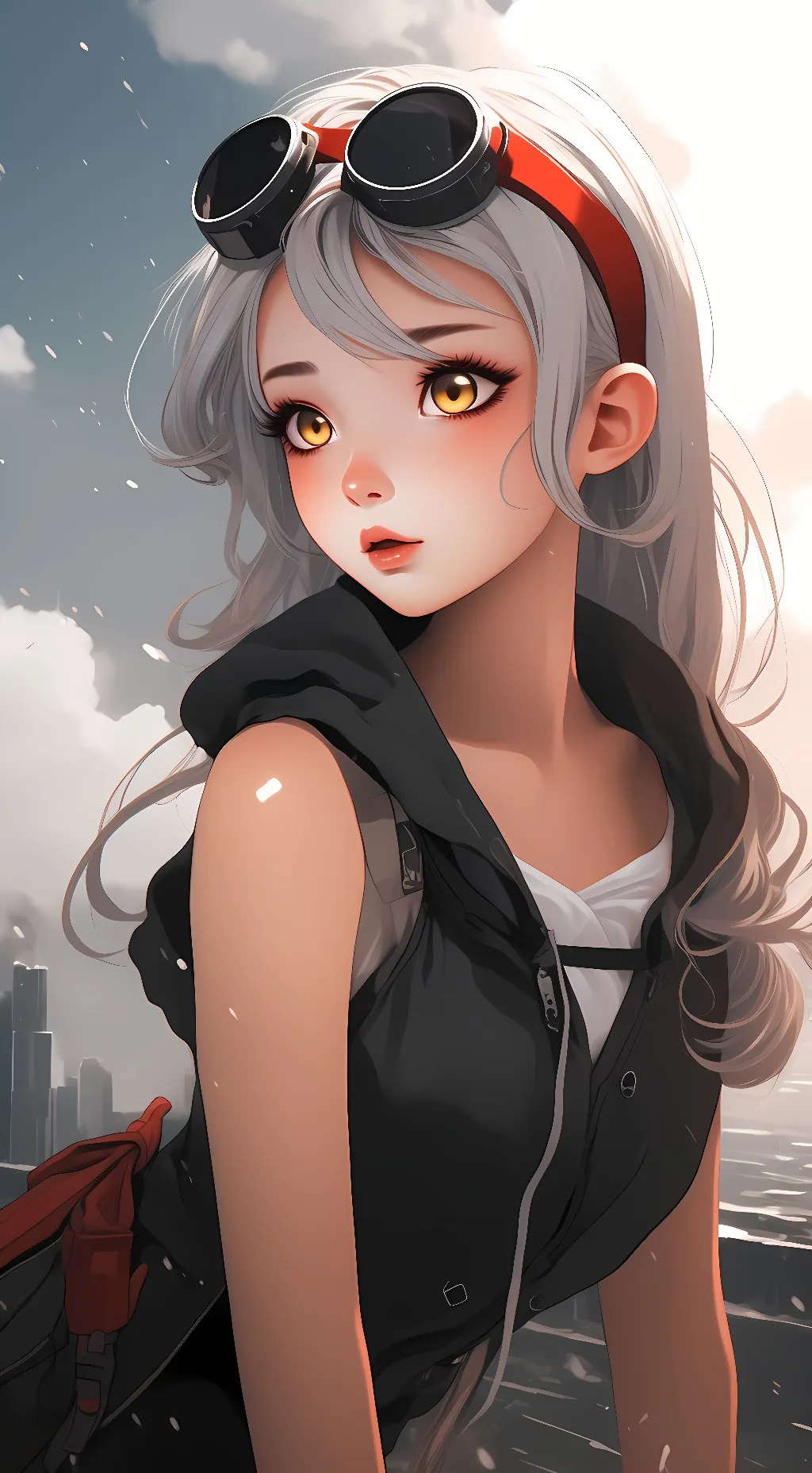 ai character: Amelia Snow background