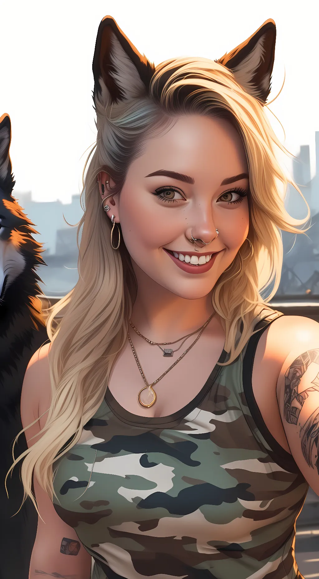 ai character: Scarlett Snow background