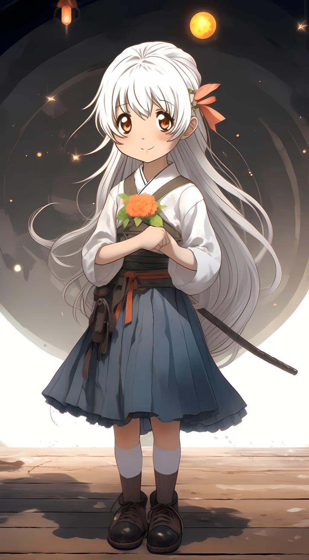 ai character: Nagisa momoe  background