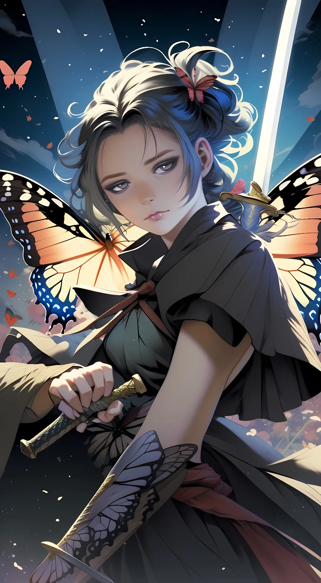 ai character: Shinobu  background