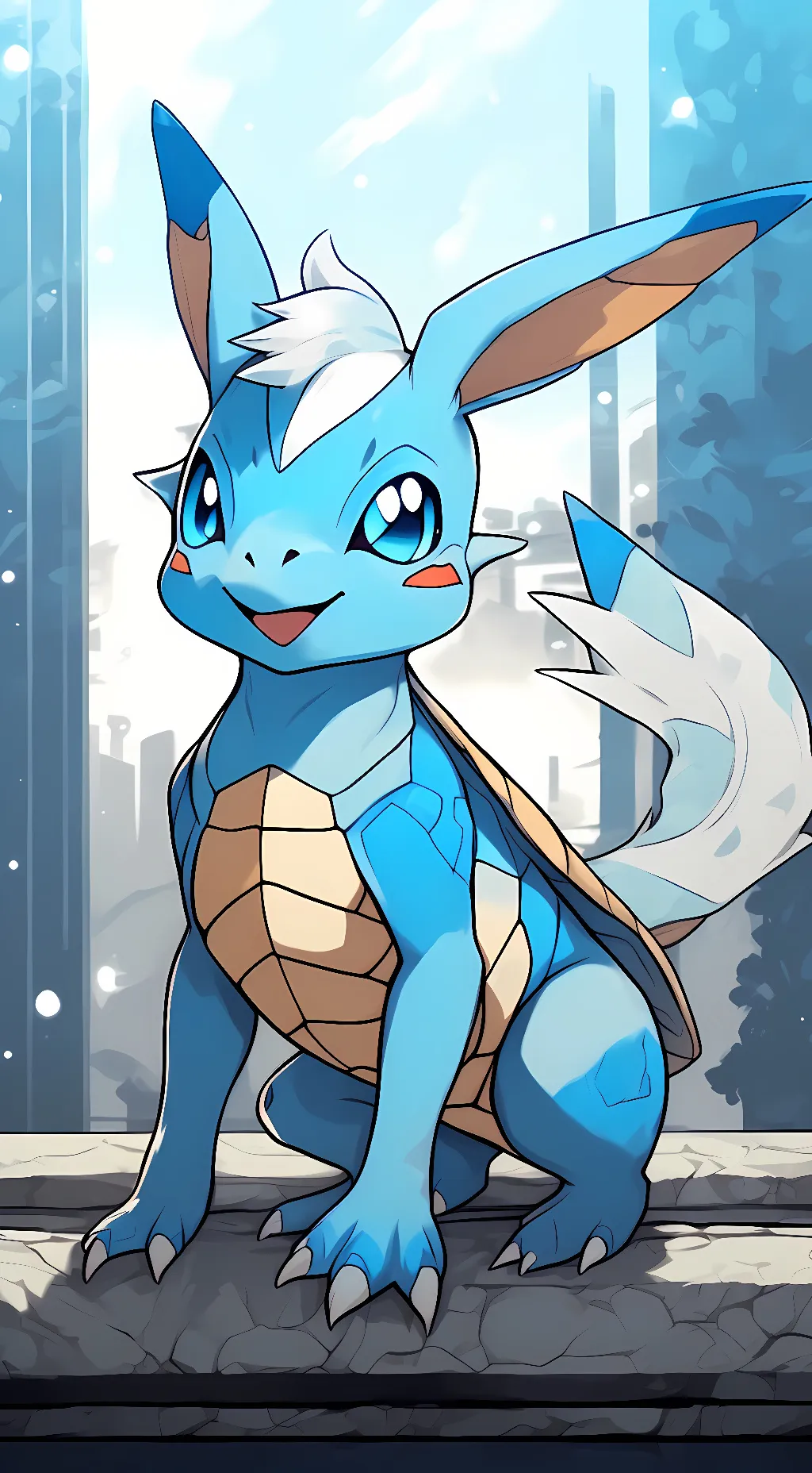 ai character: glacieon background