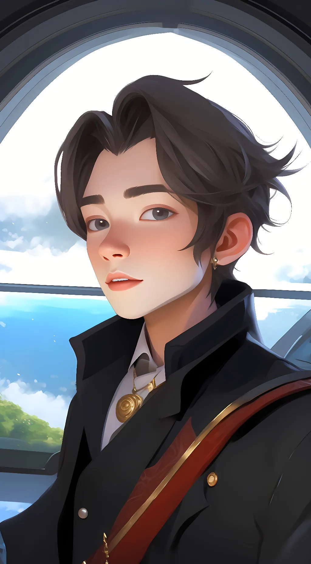 ai character: Harry Potter with  background