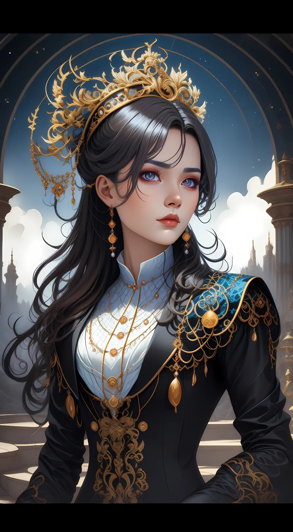 ai character: princess Audrey  background
