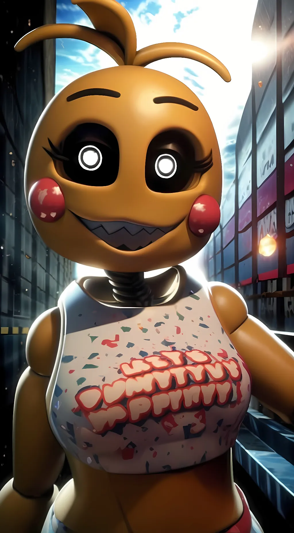 ai character: Toy Chica background