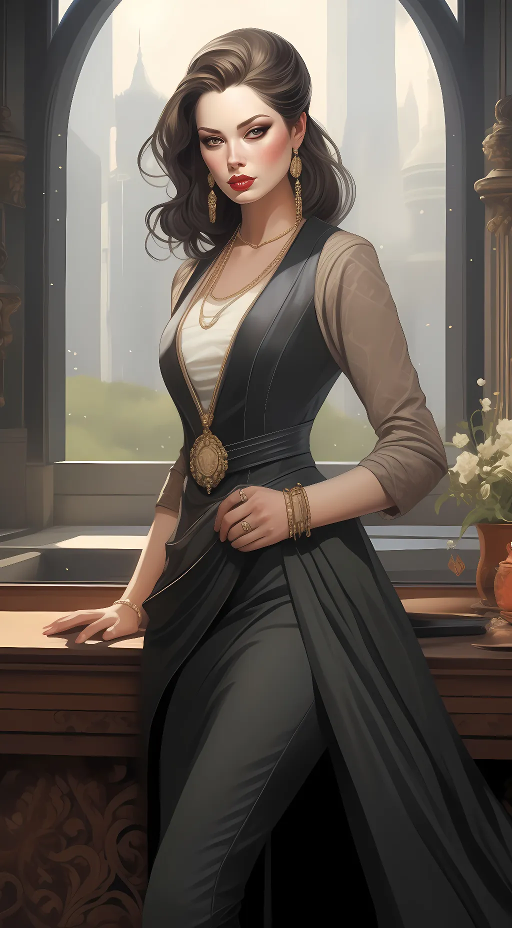 ai character: eva background