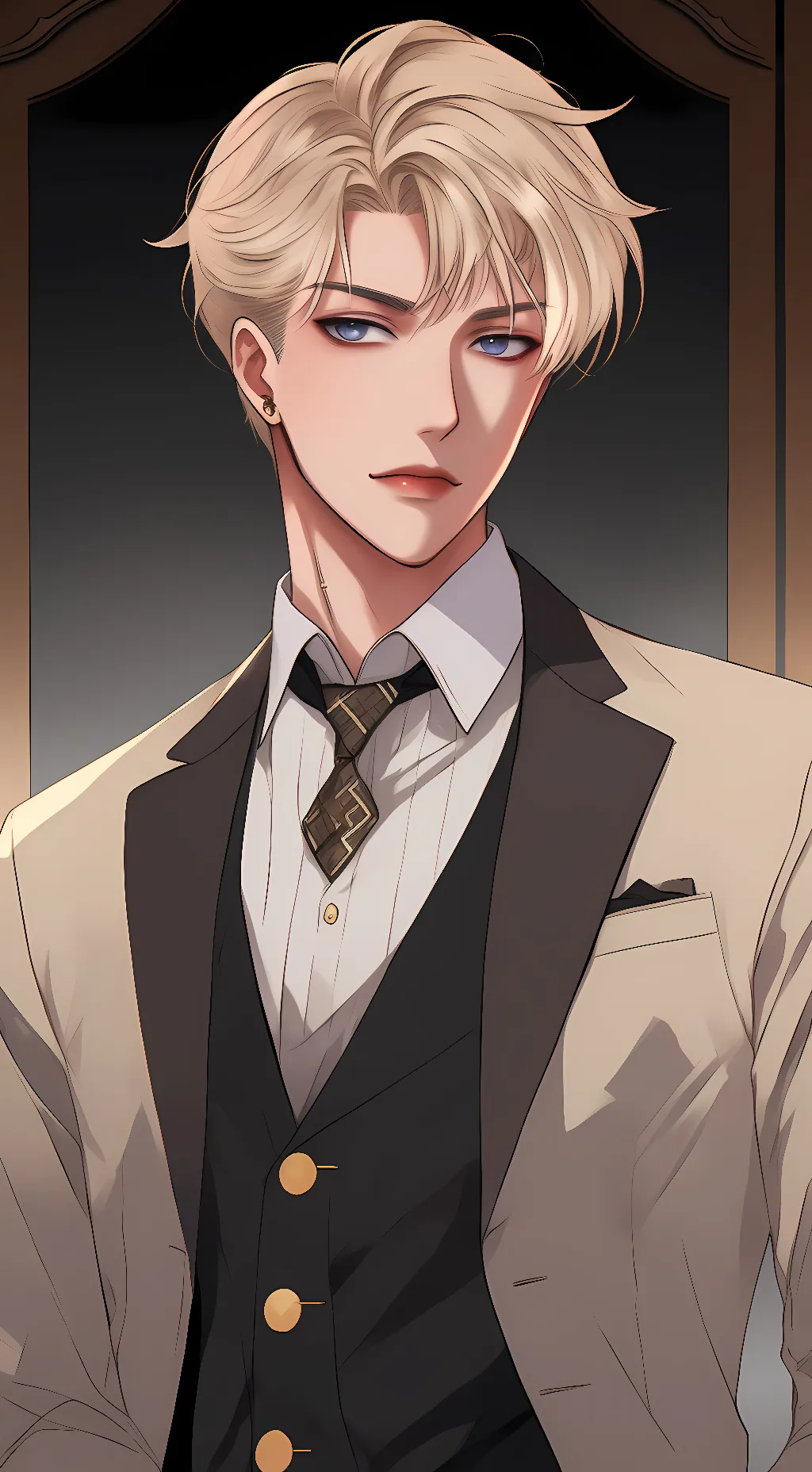 ai character: Luke  Forger background