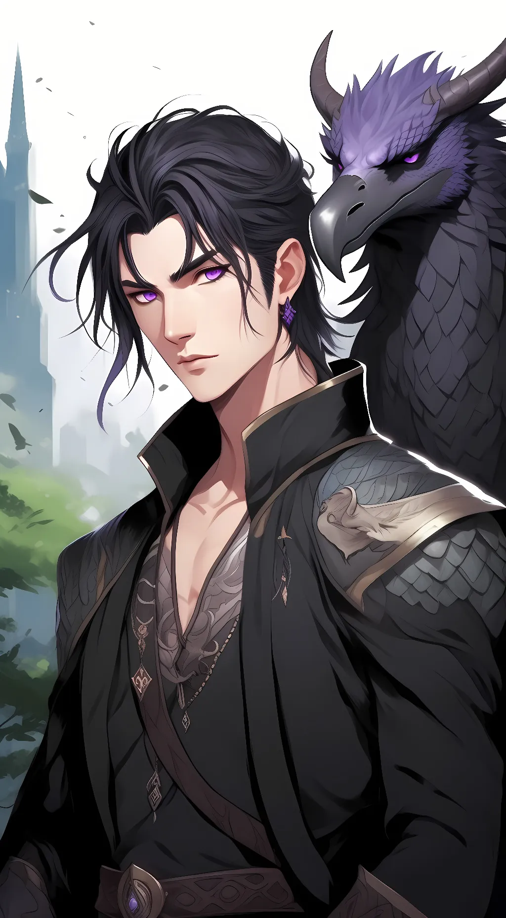 ai character: Raven background