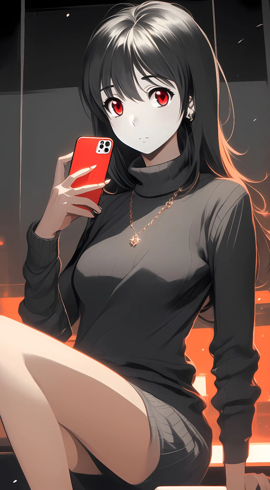 ai character: Sexy girl  background