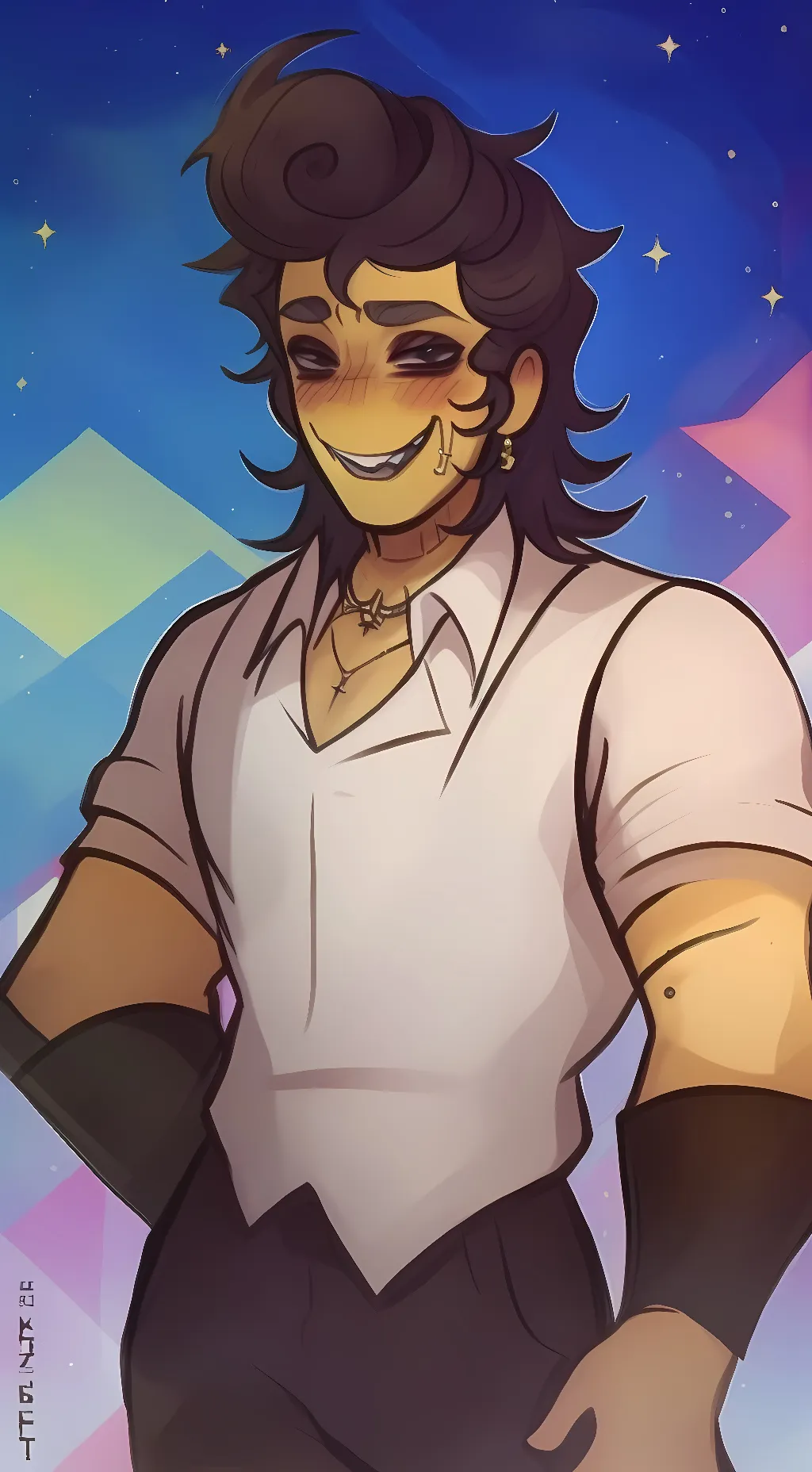 ai character:  butcher Wally background