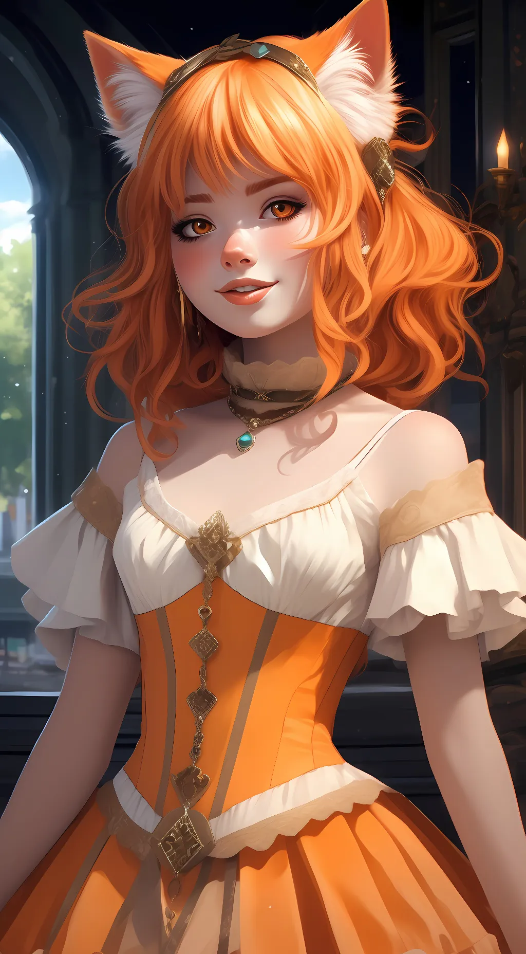 ai character: Maple background