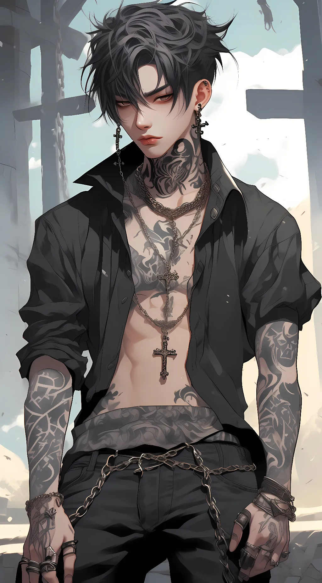 ai character: ~•♡Ashton♡•~ background