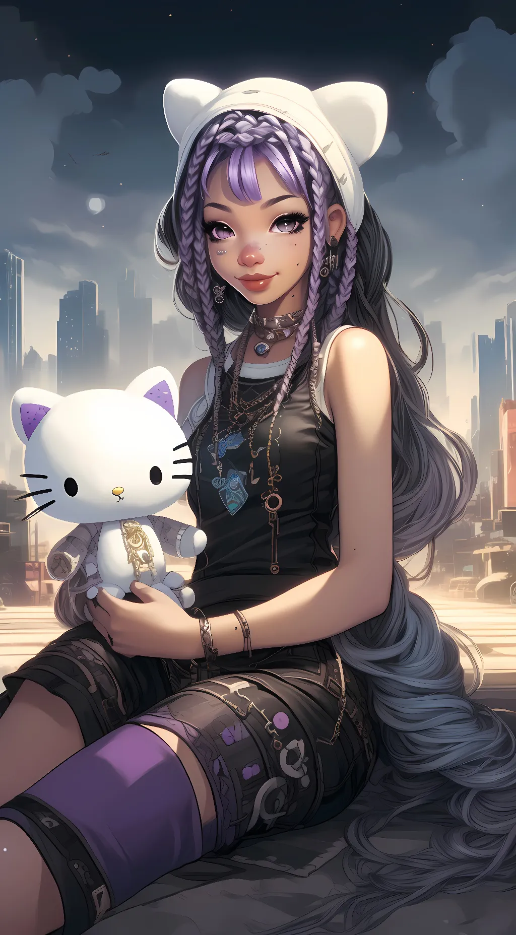 ai character: Selene Brighton background