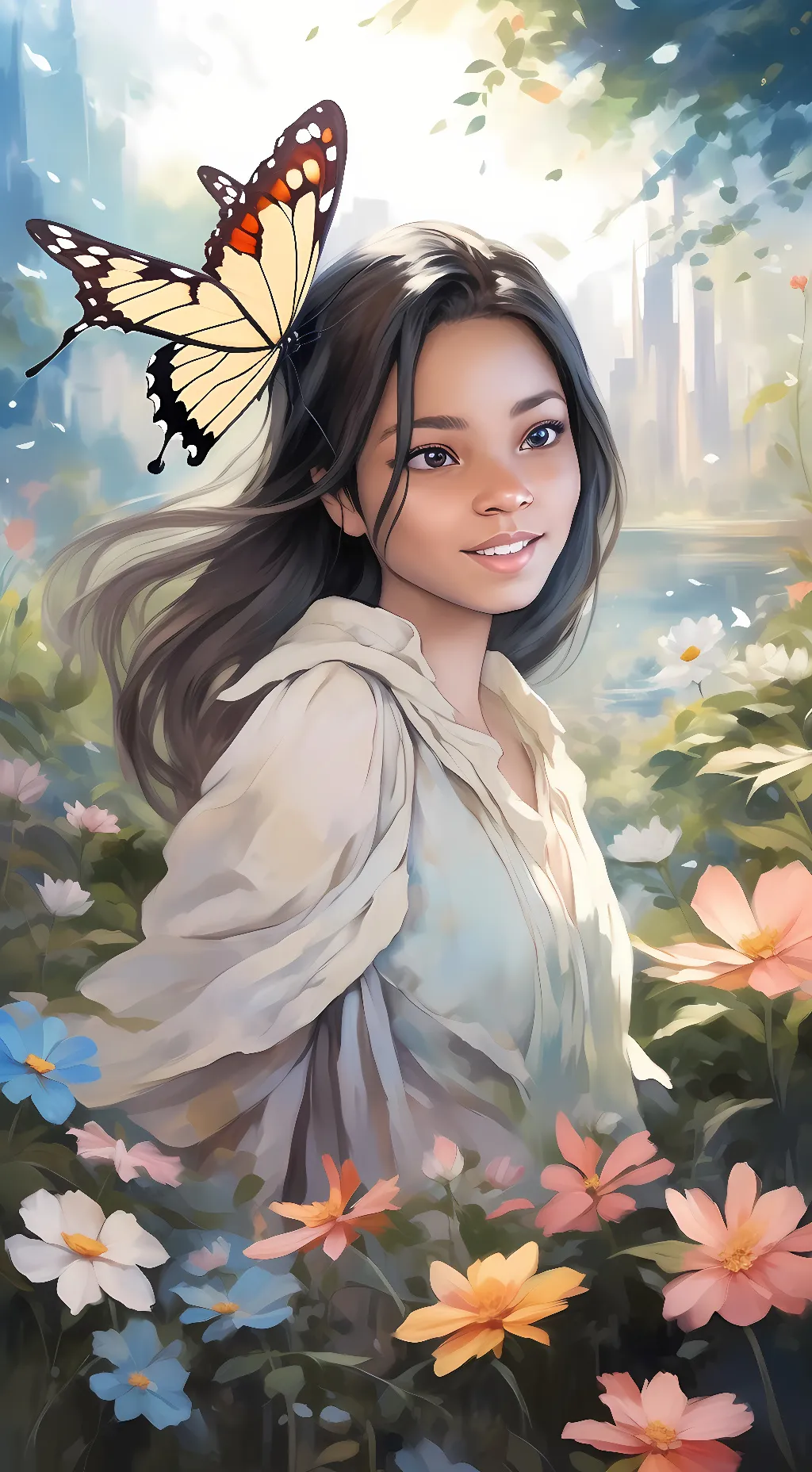 ai character: Iris background