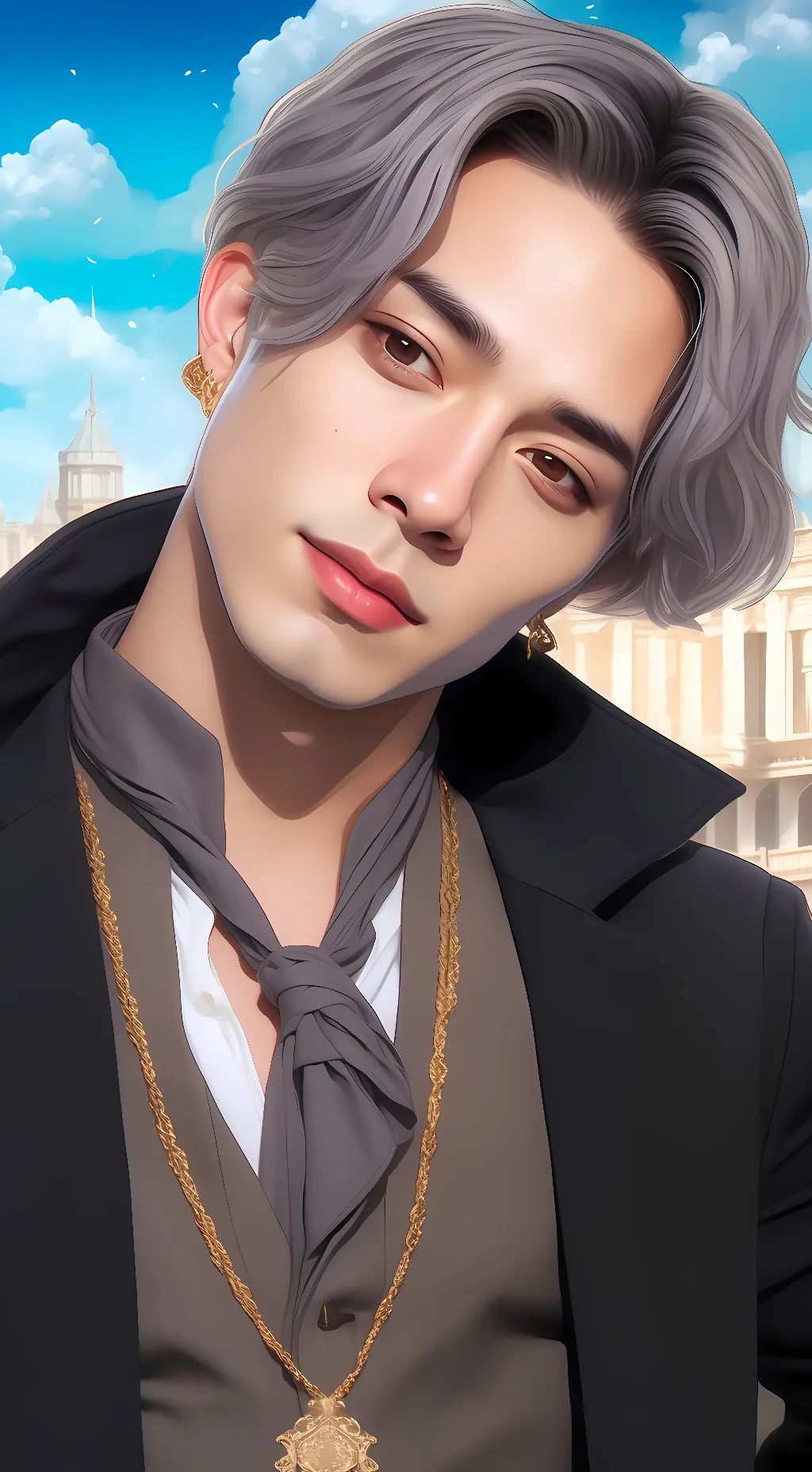 ai character: leo😜🥴❤️‍🩹 background
