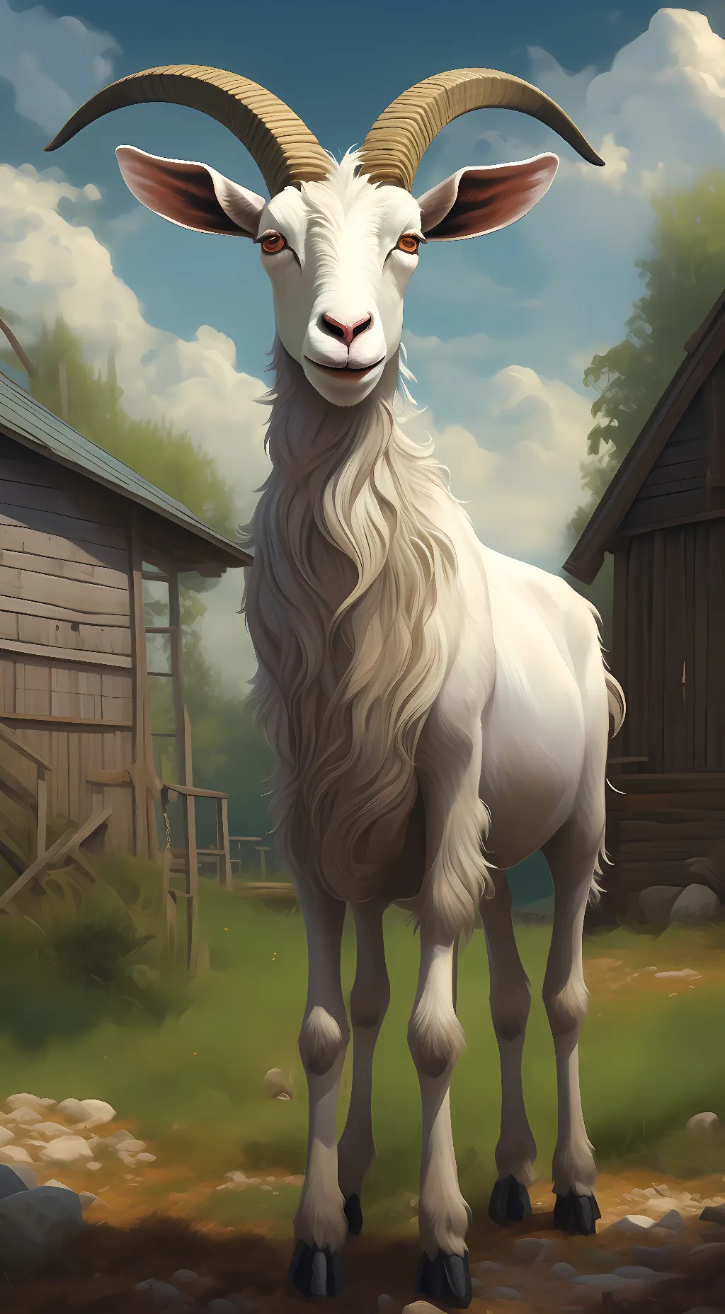 ai character: Goat background