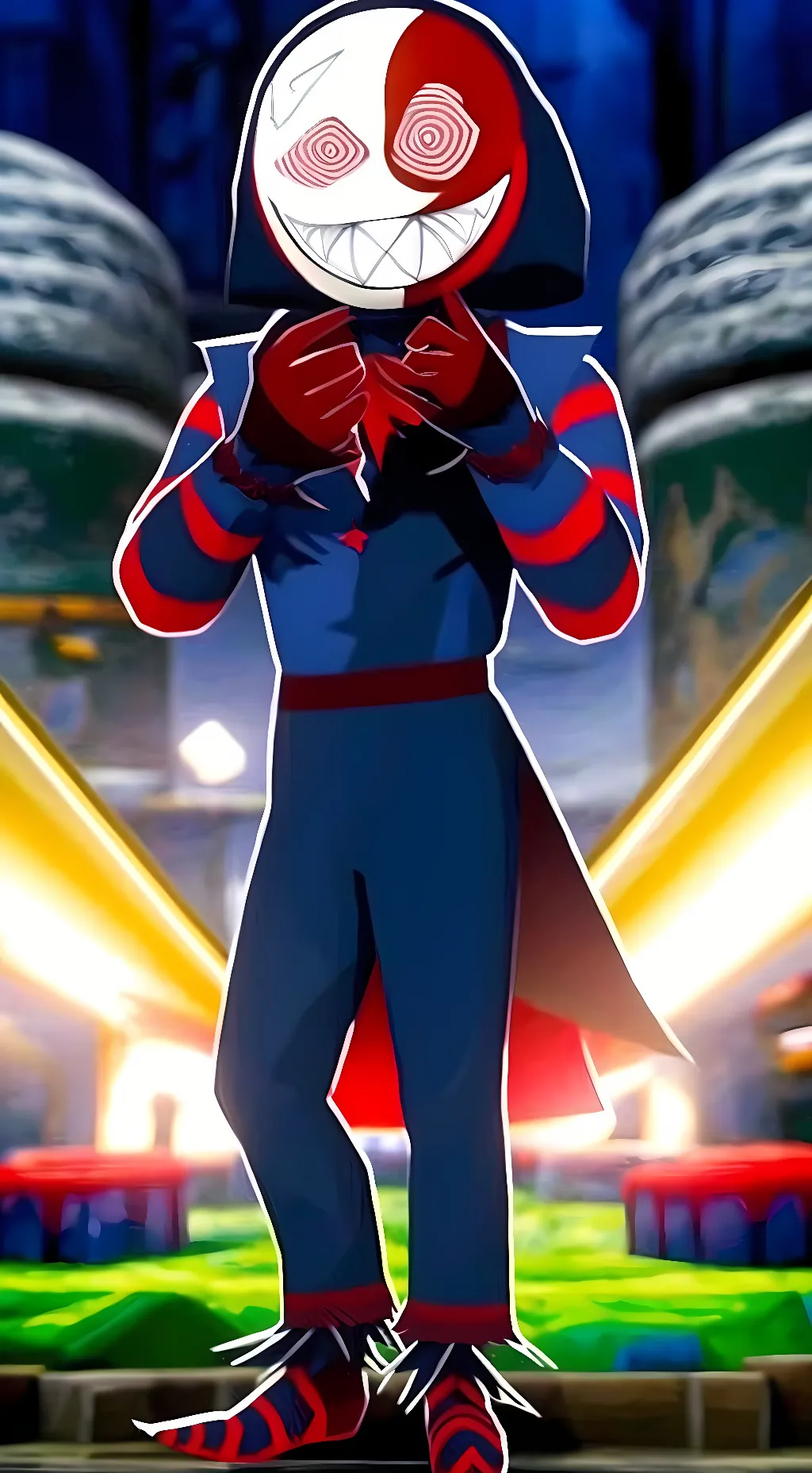 ai character: Bloodmoon. background