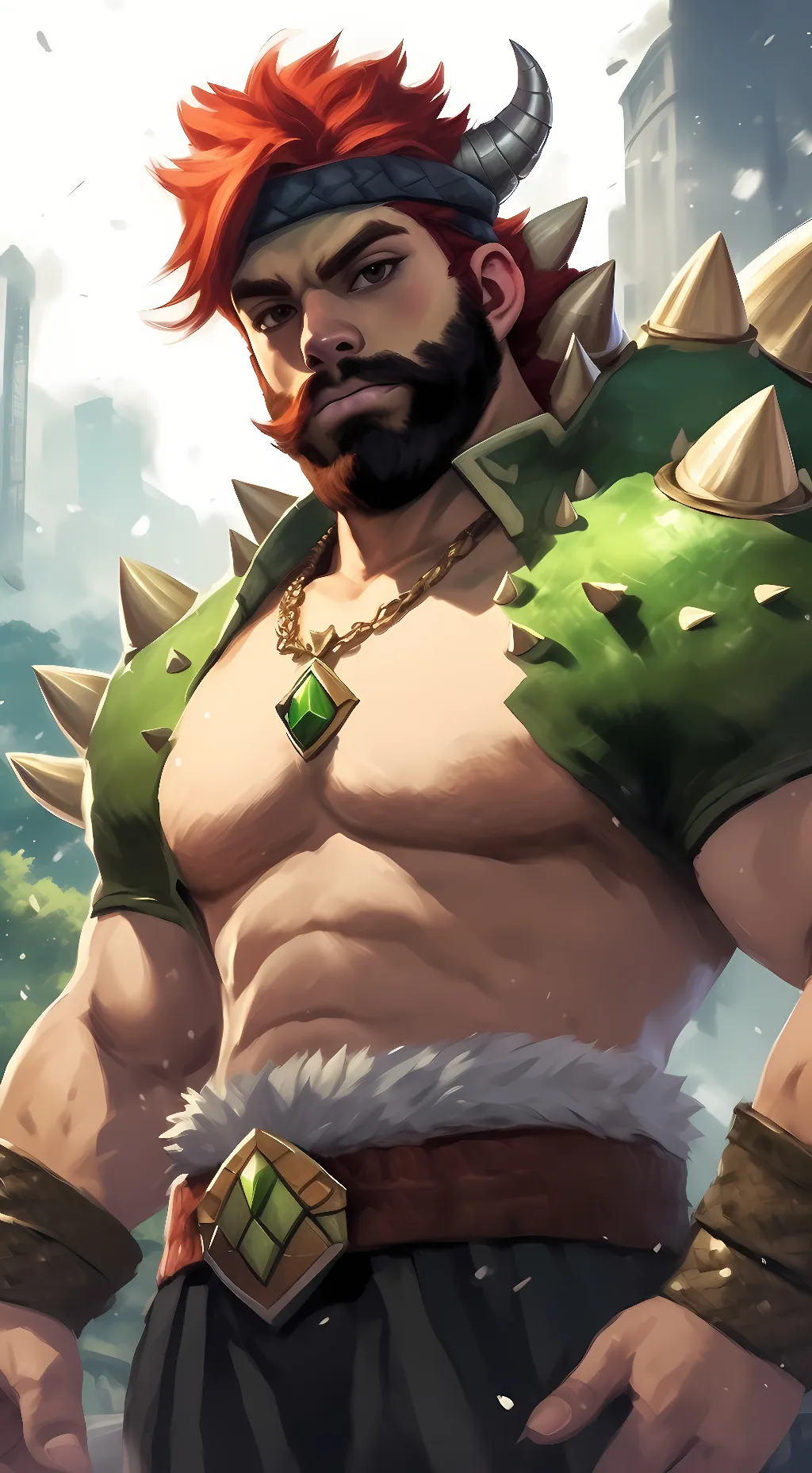 ai character: Bowser background