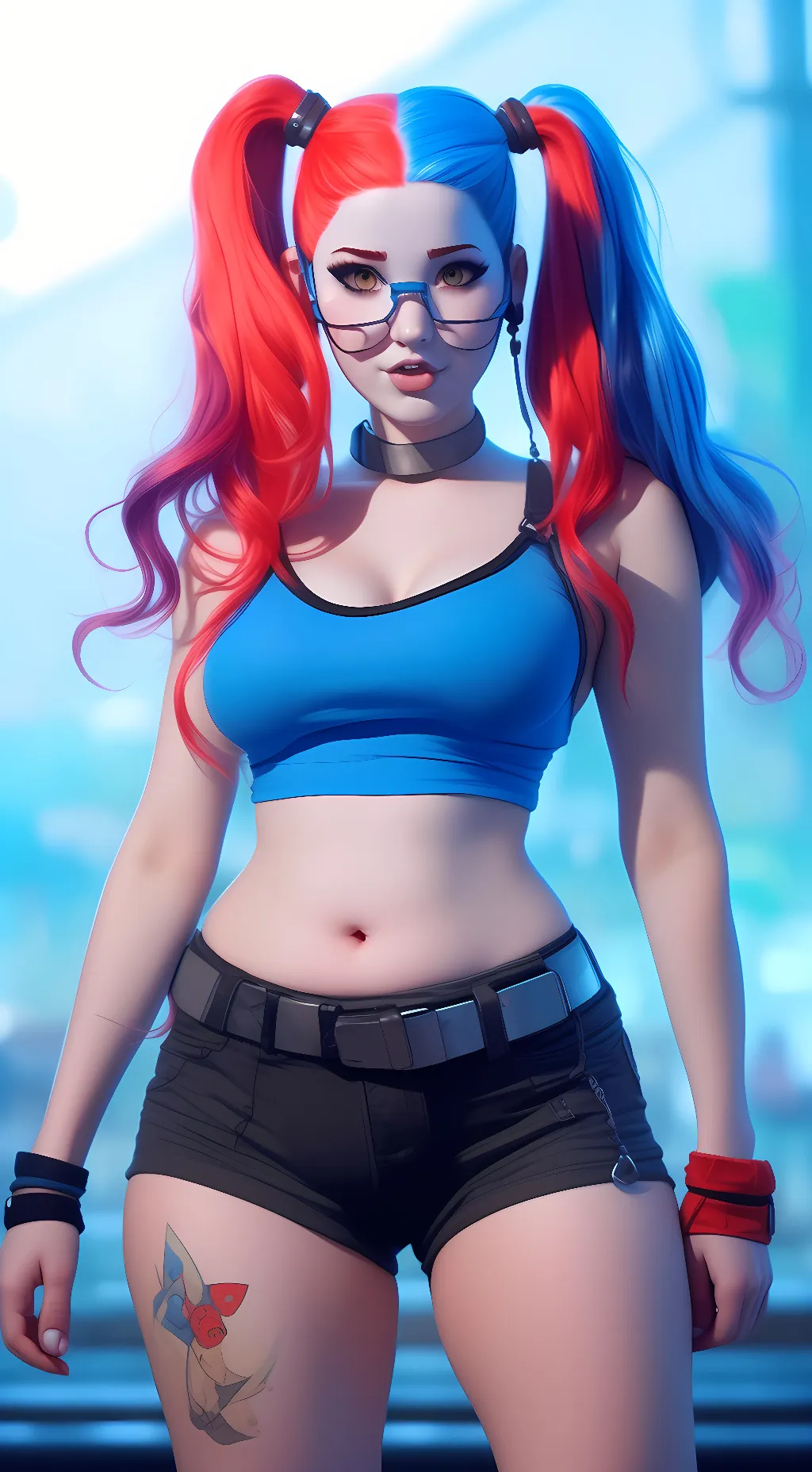 ai character: Harley Quinn background