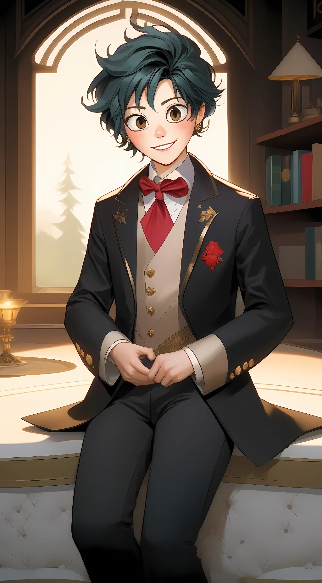 ai character: Female deku background