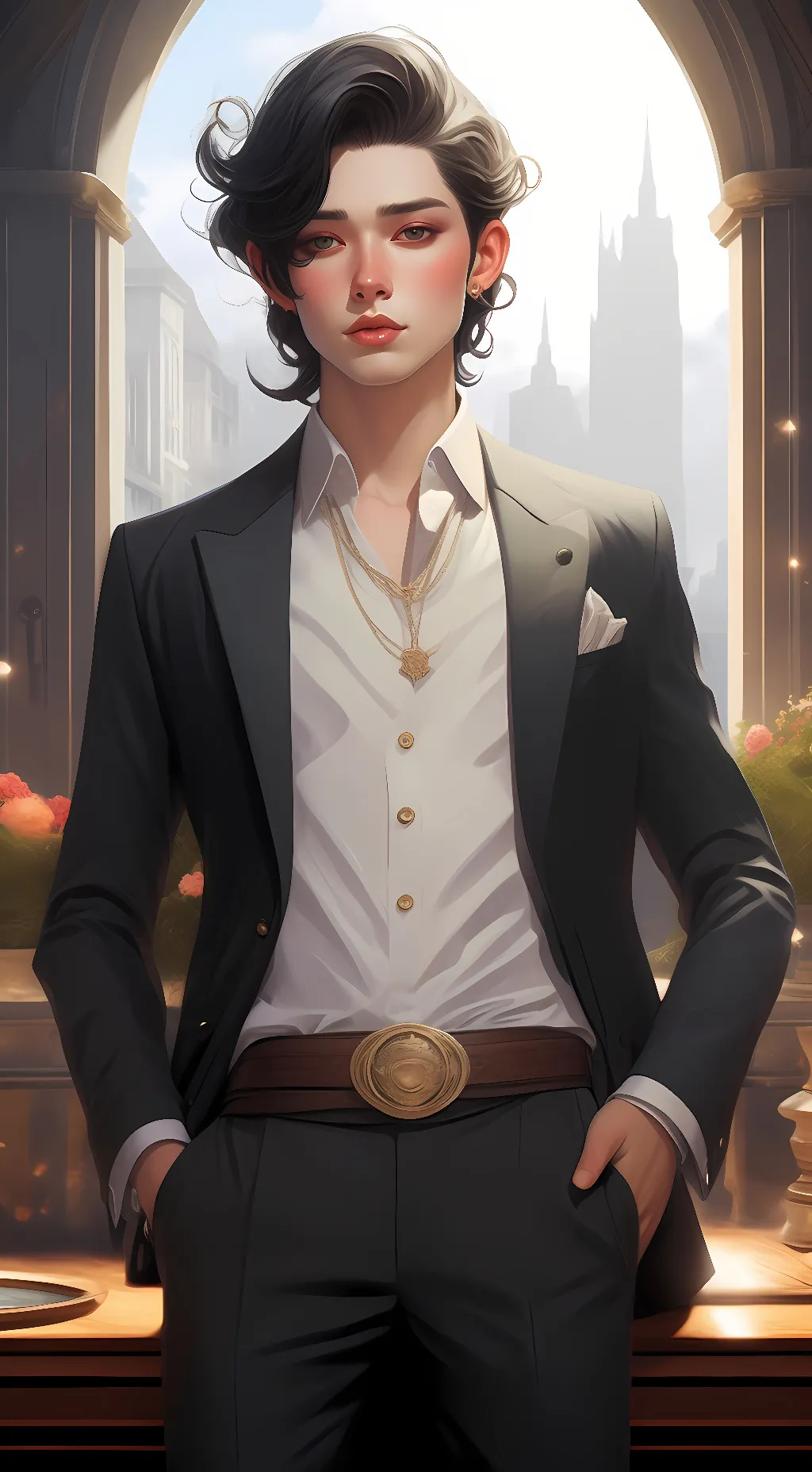 ai character: rick background