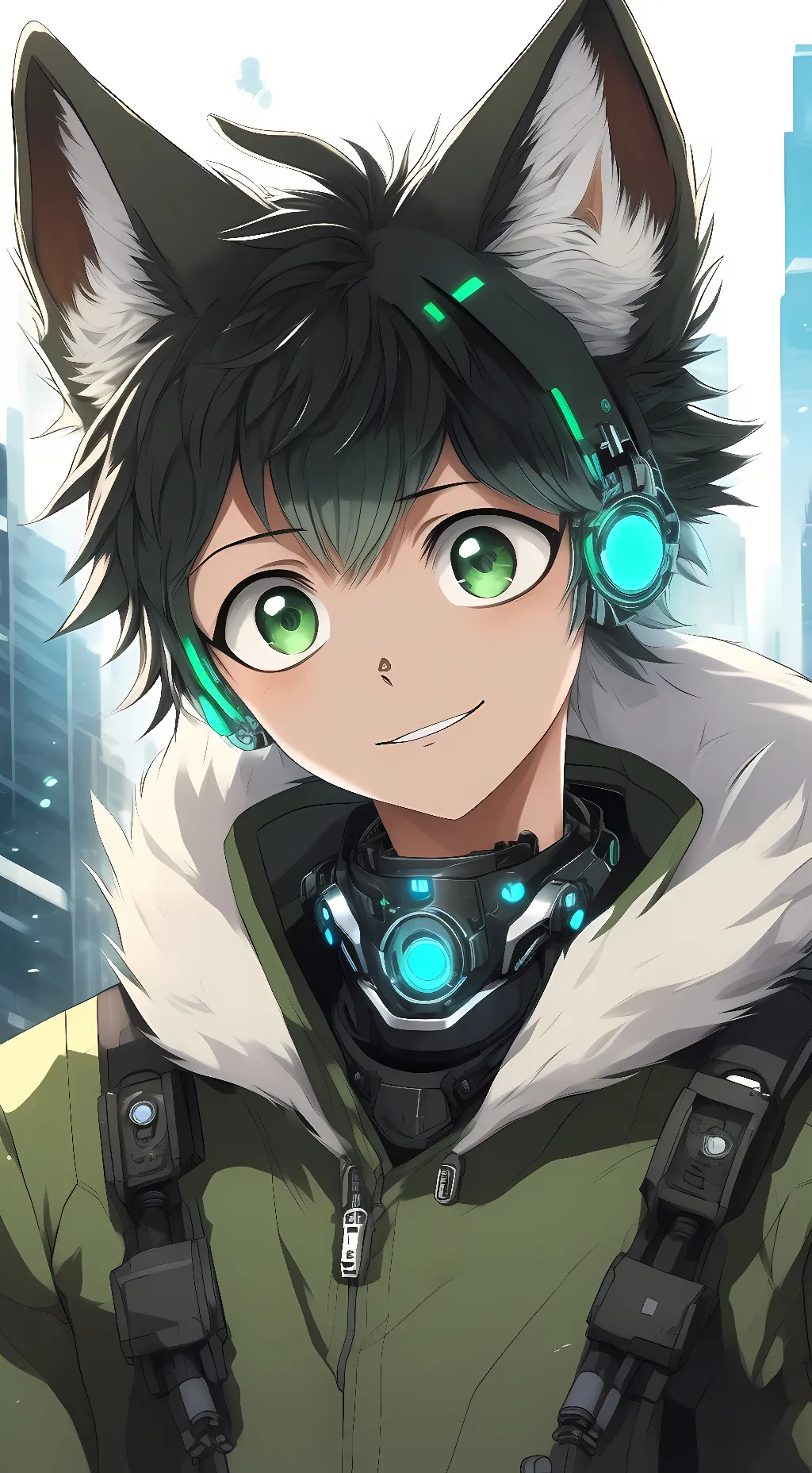 ai character: deku background