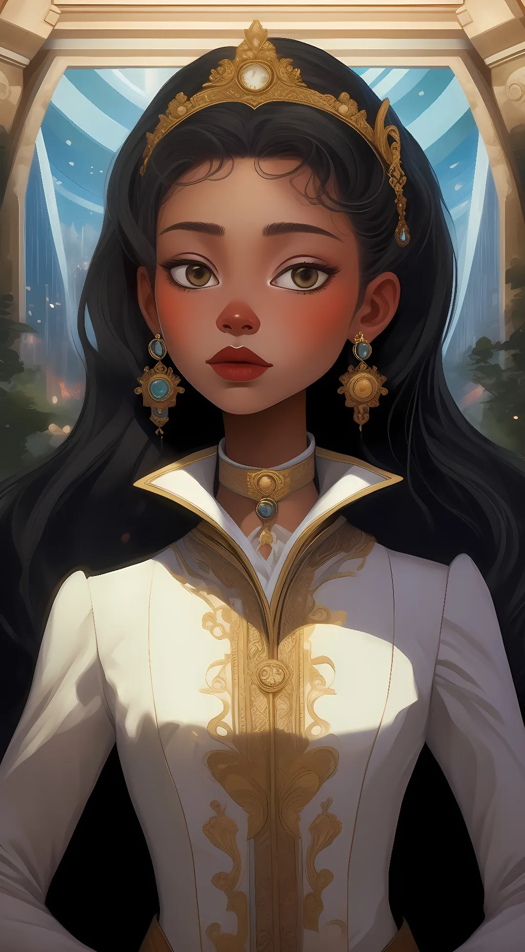 ai character: India Jennings background