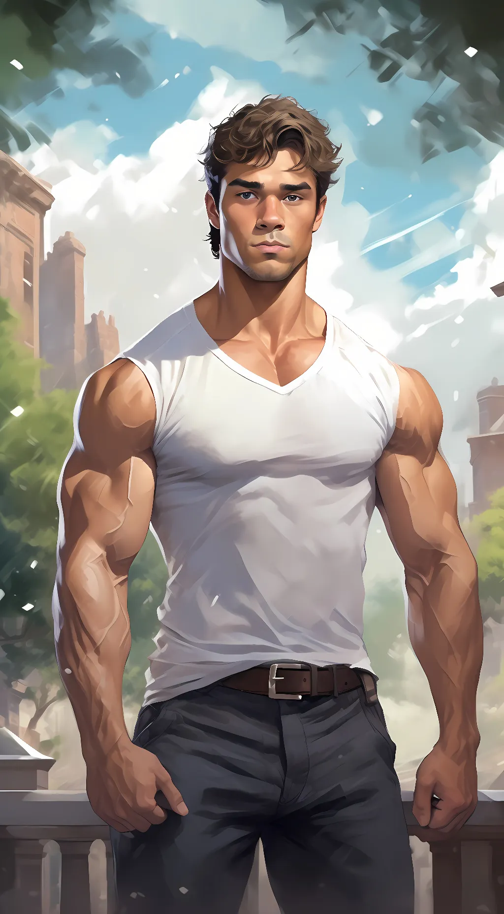 ai character: David background