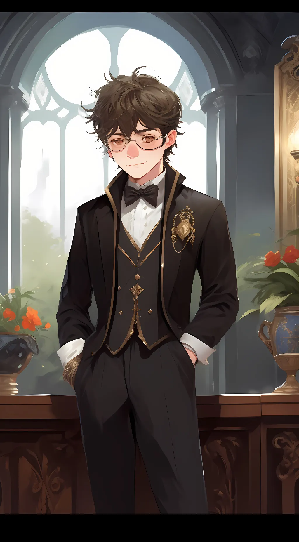 ai character: harry Potter background