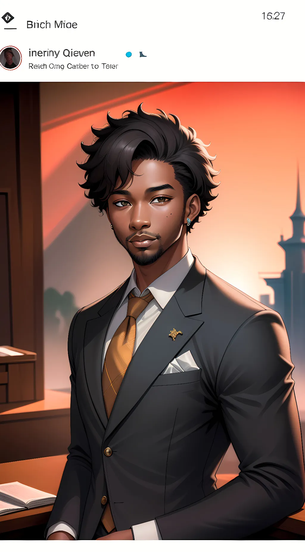 ai character: Ahlyjah  background