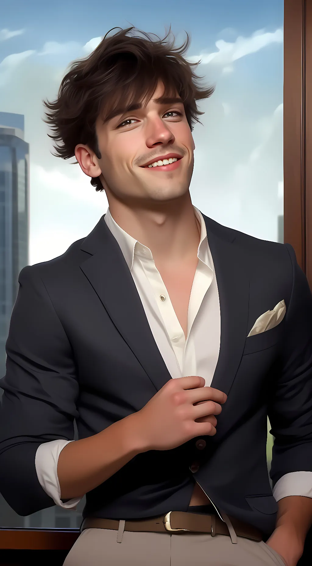 ai character: Parker  background