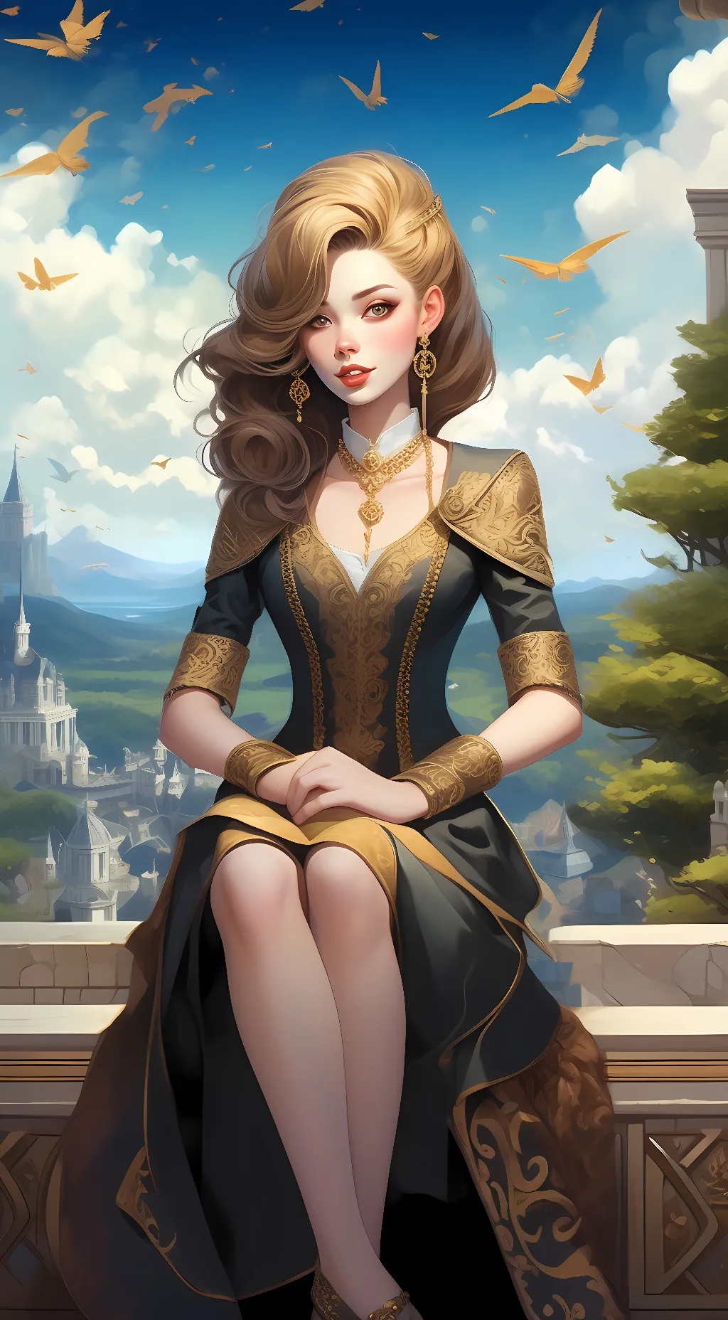 ai character: sofia Rose background