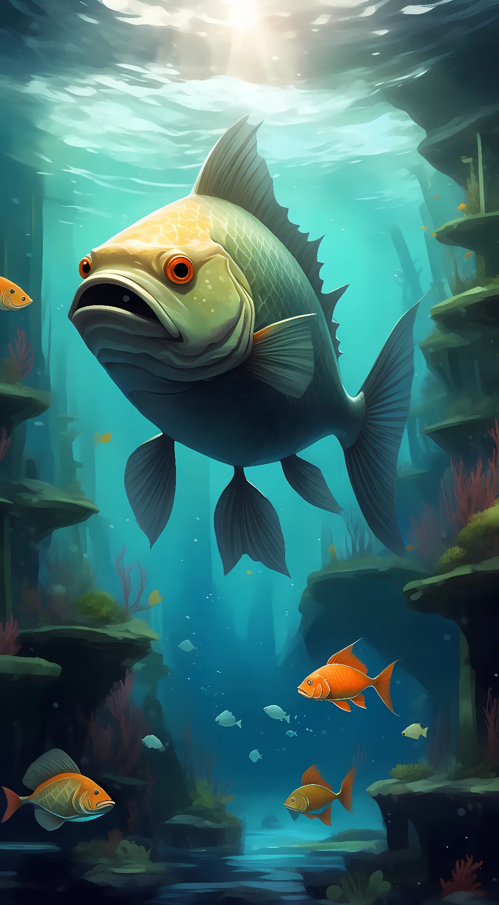 ai character: Killer fish background