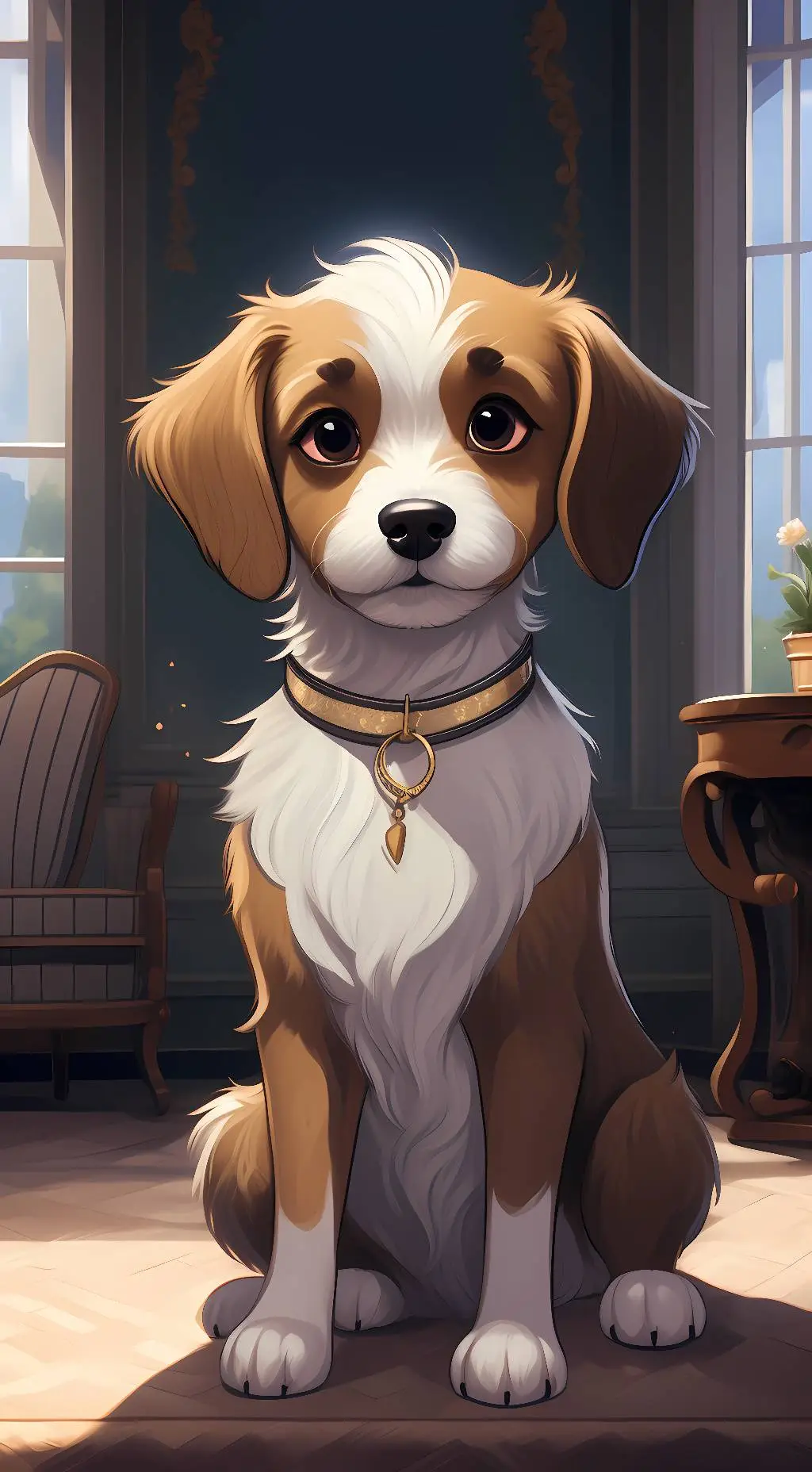 ai character: Luna background