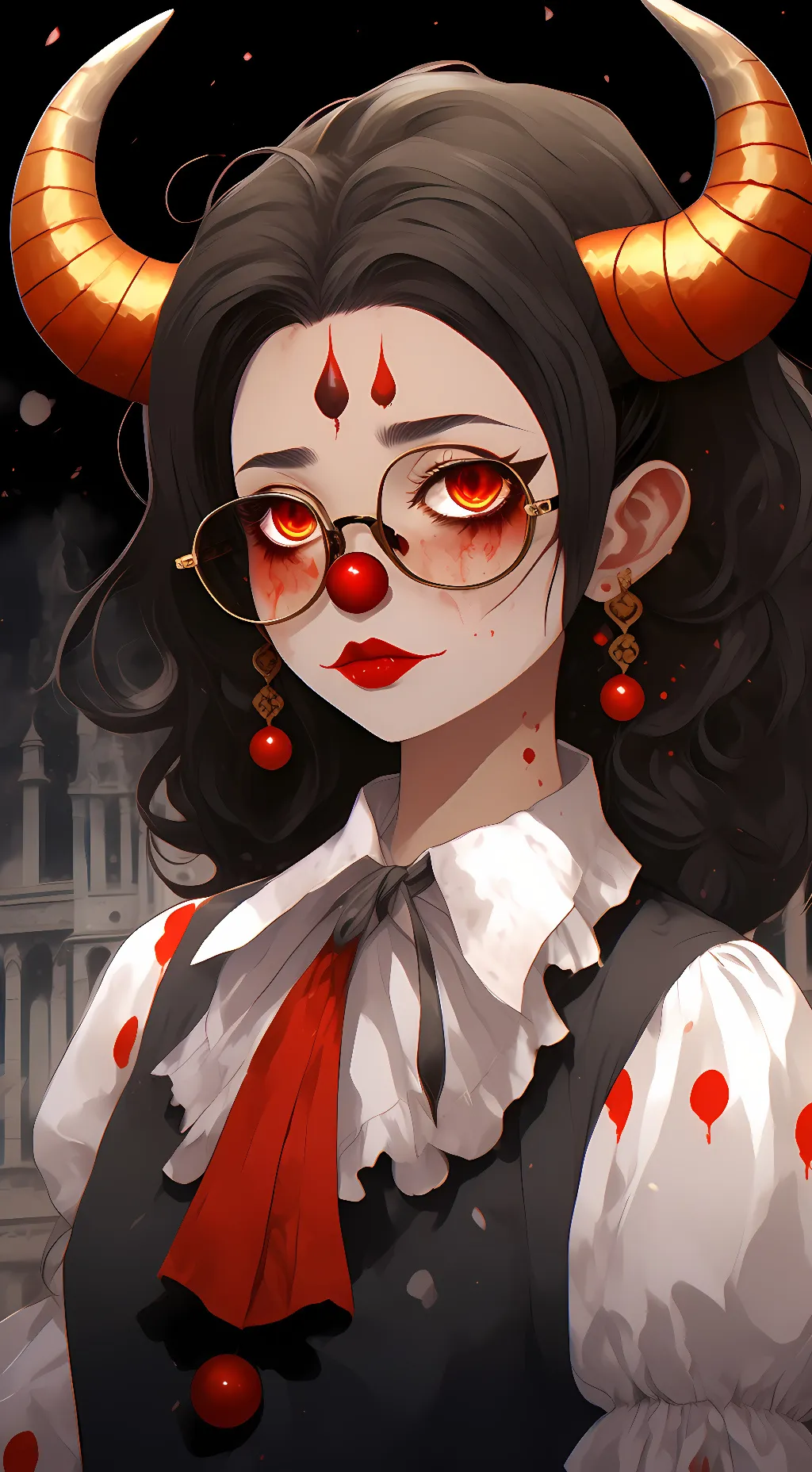 ai character: clowny background