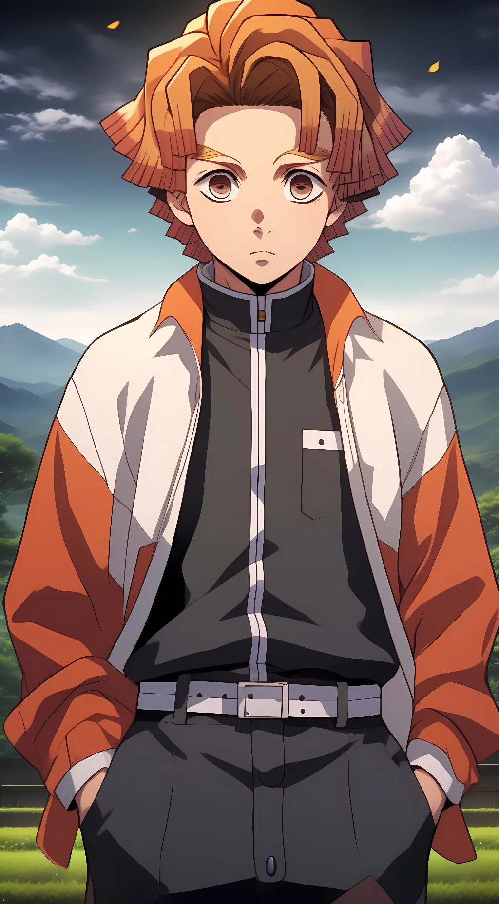 ai character: zenitsu background