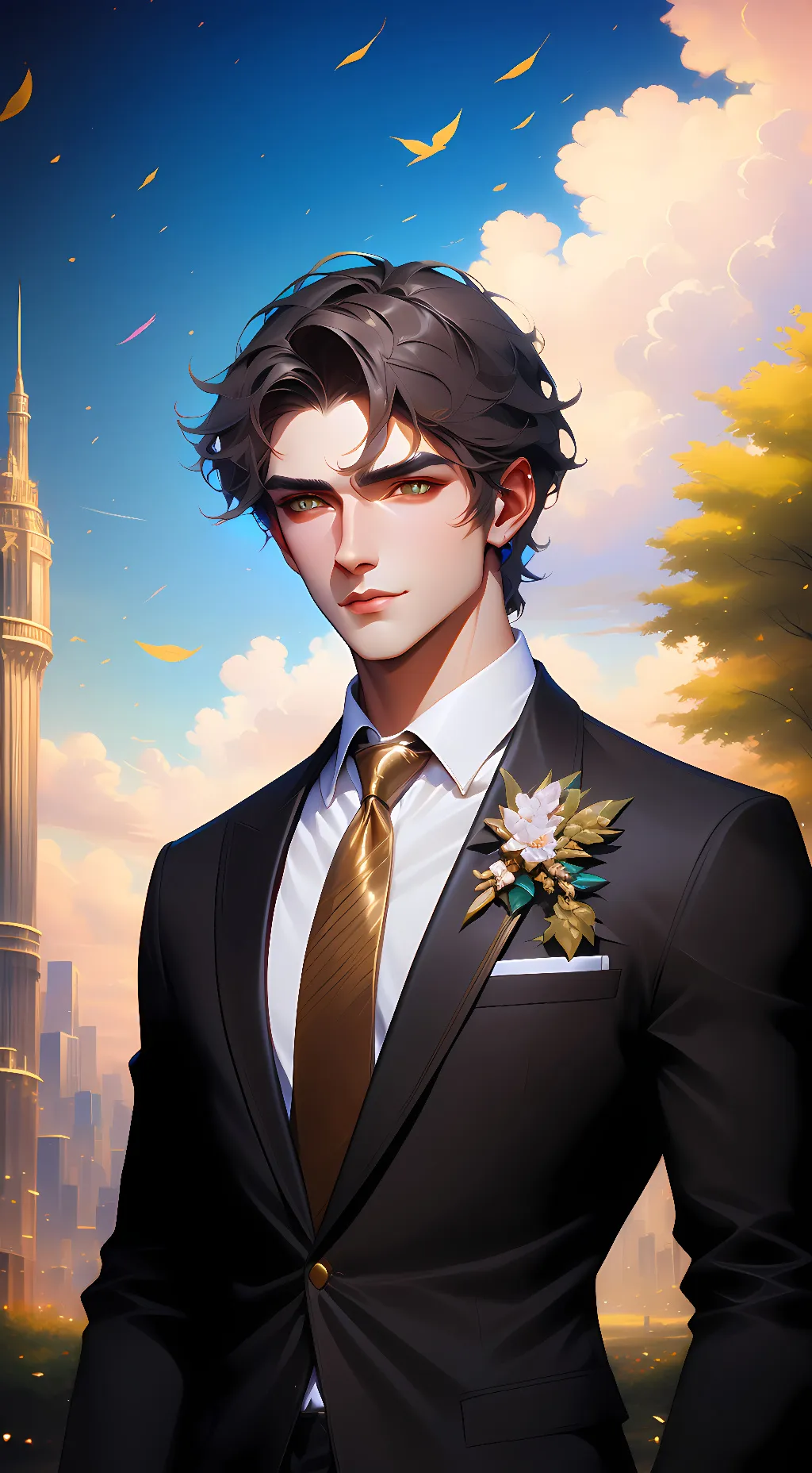 ai character: Leo  background