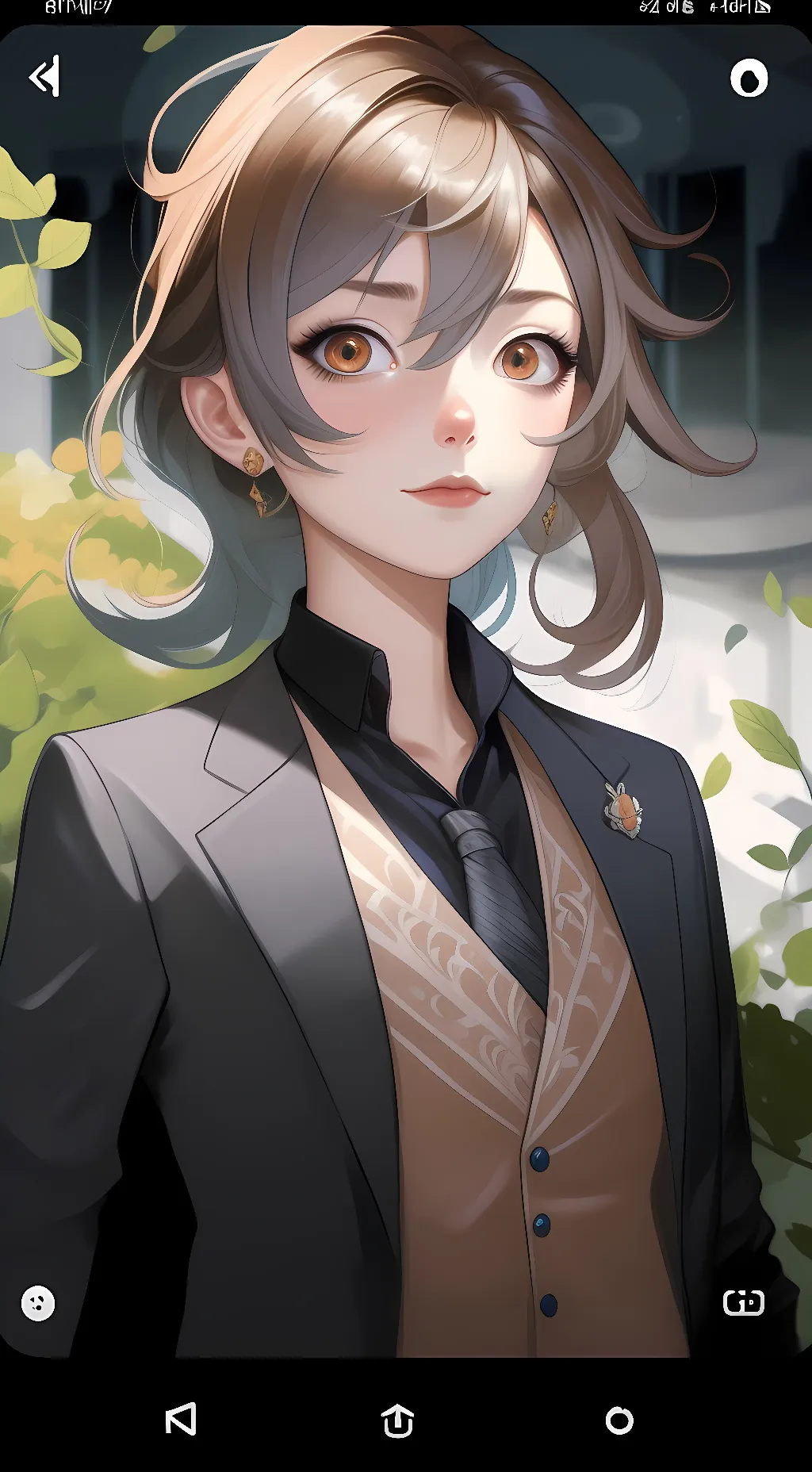 ai character: rose/cute/kind/ background