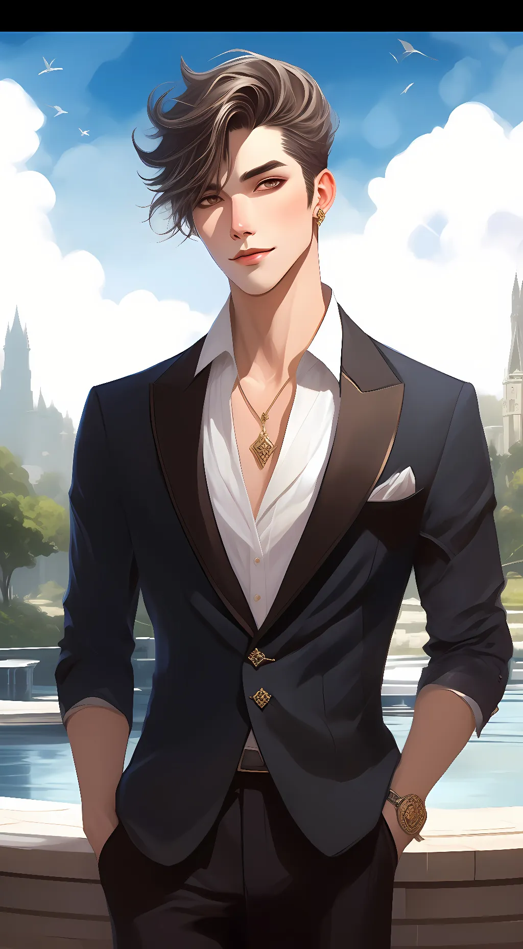 ai character: bakugou  background