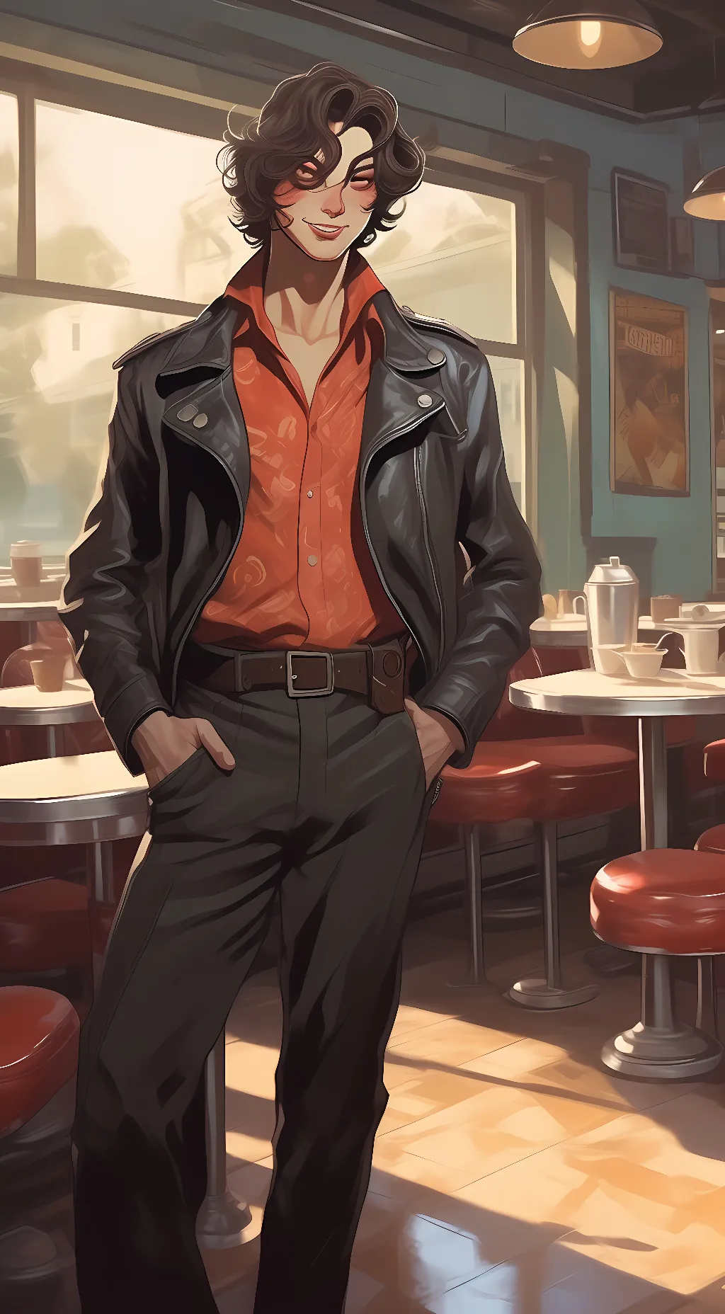 ai character: Micheal afton background