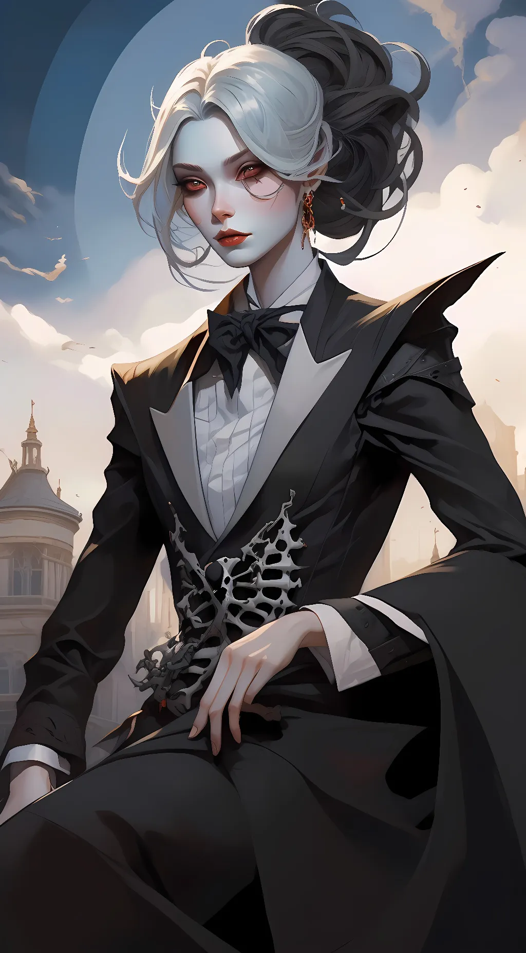 ai character: wither background