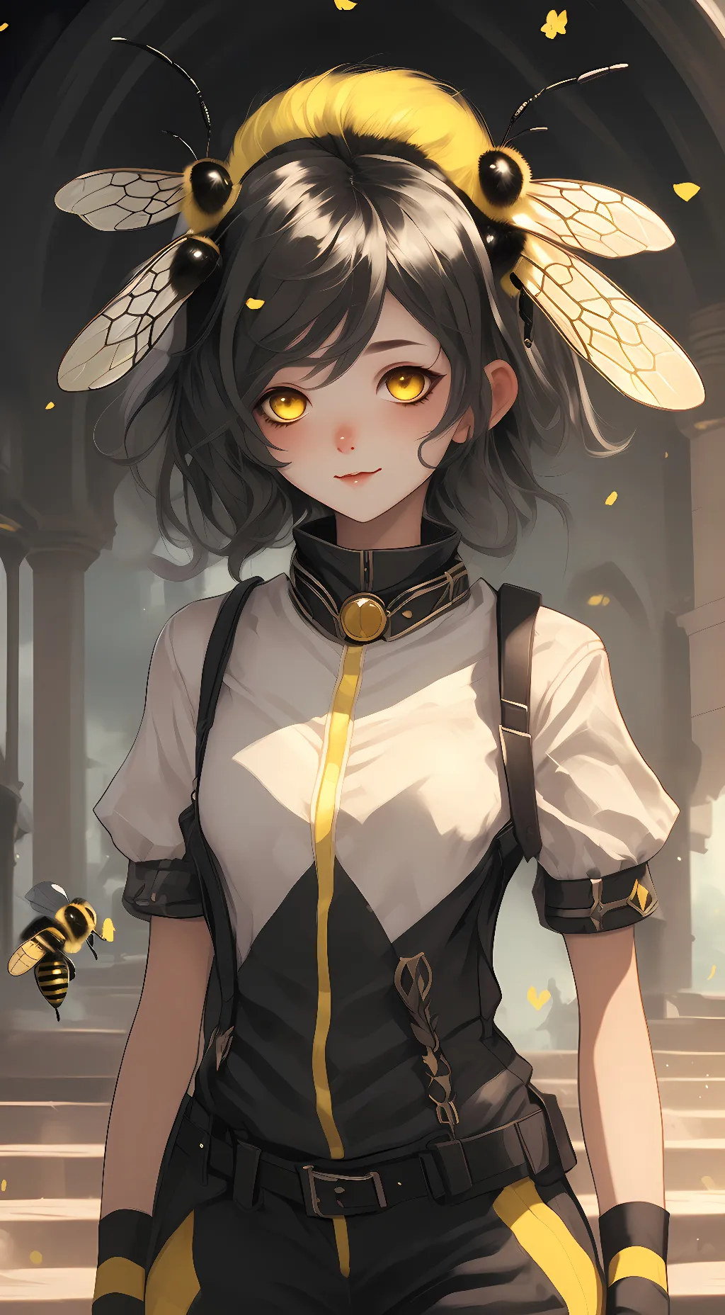 ai character: h0n3y_bee background